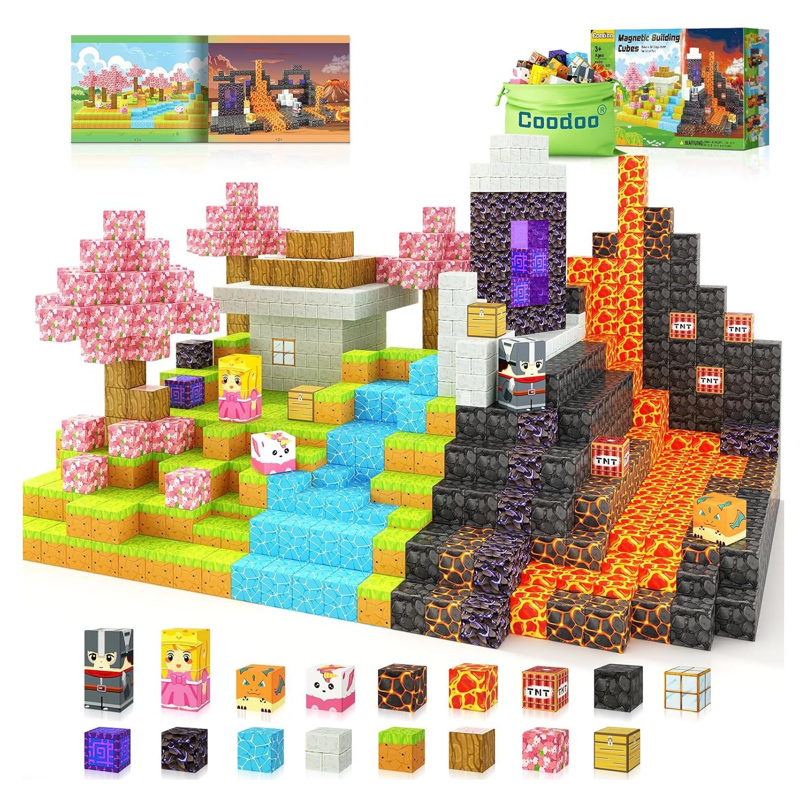Bloques Magnéticos Coodoo 84 Piezas Juguete Sensorial 3+