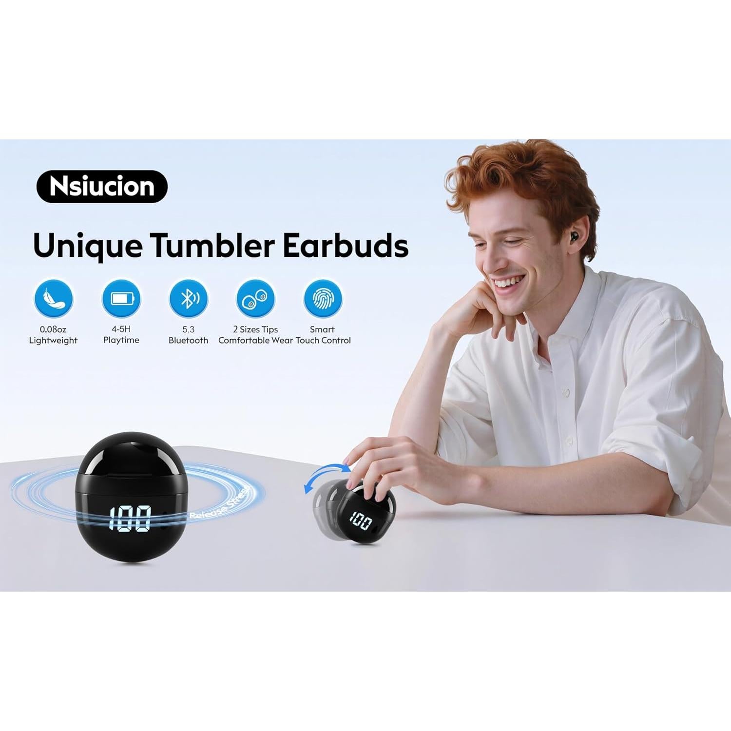 Auriculares Inalámbricos Bluetooth Nsiucion BDW-SK18 para Dormir