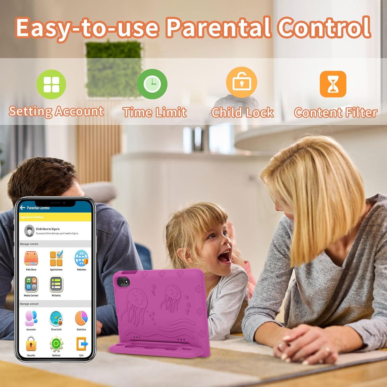 Tableta Android 14 COLORROOM 10.1" 10GB RAM 64GB Rosa