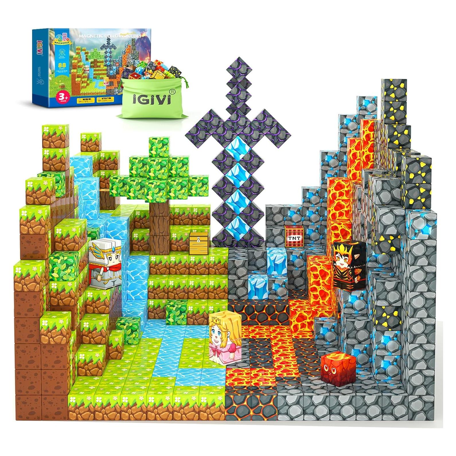 Bloques Magnéticos IGIVI Set Valle de Lava 1" para Niños