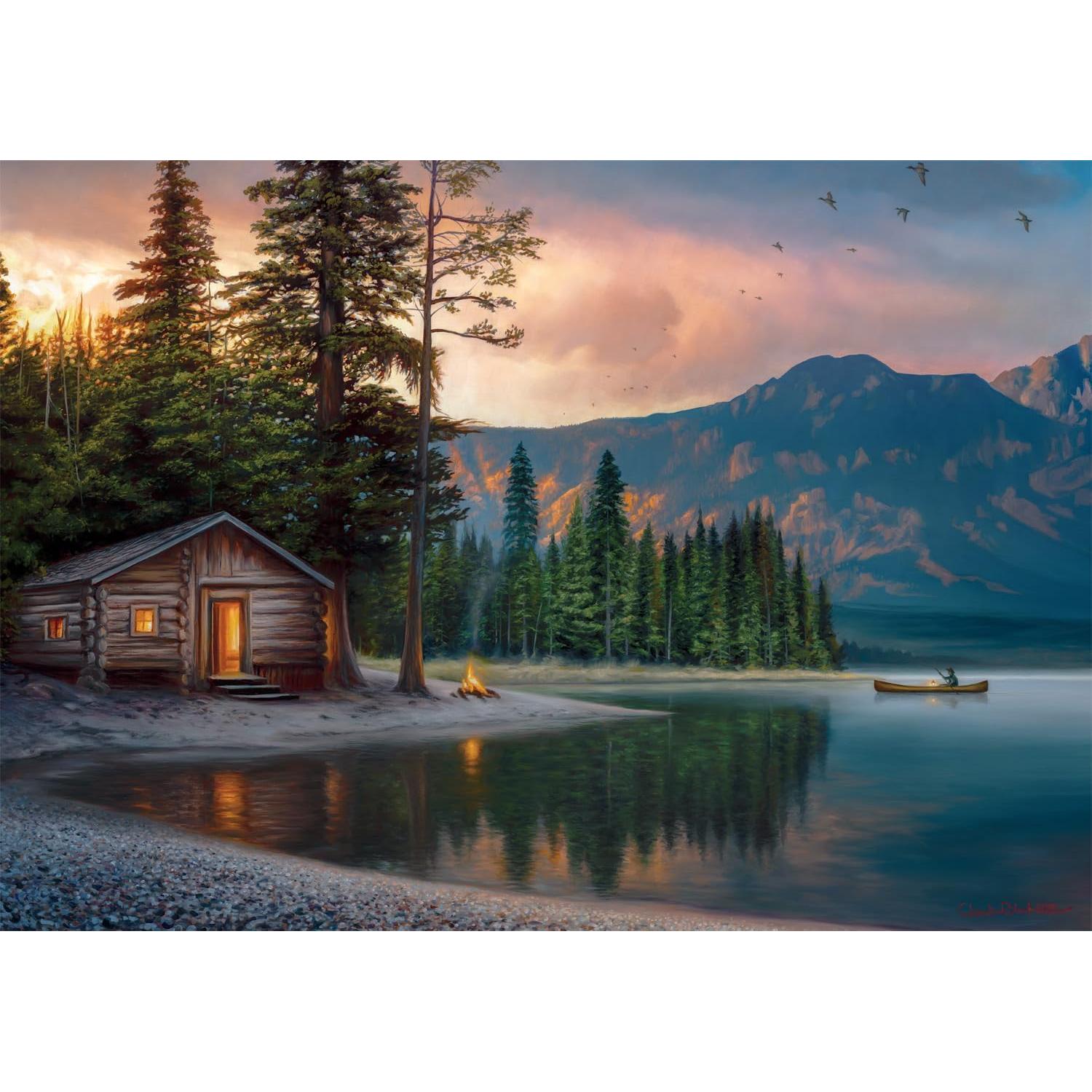 Rompecabezas 500 Piezas Buffalo Games Chuck Black Cielo Lago