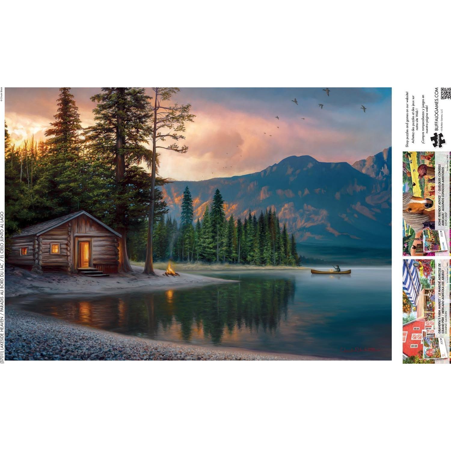 Rompecabezas 500 Piezas Buffalo Games Chuck Black Cielo Lago