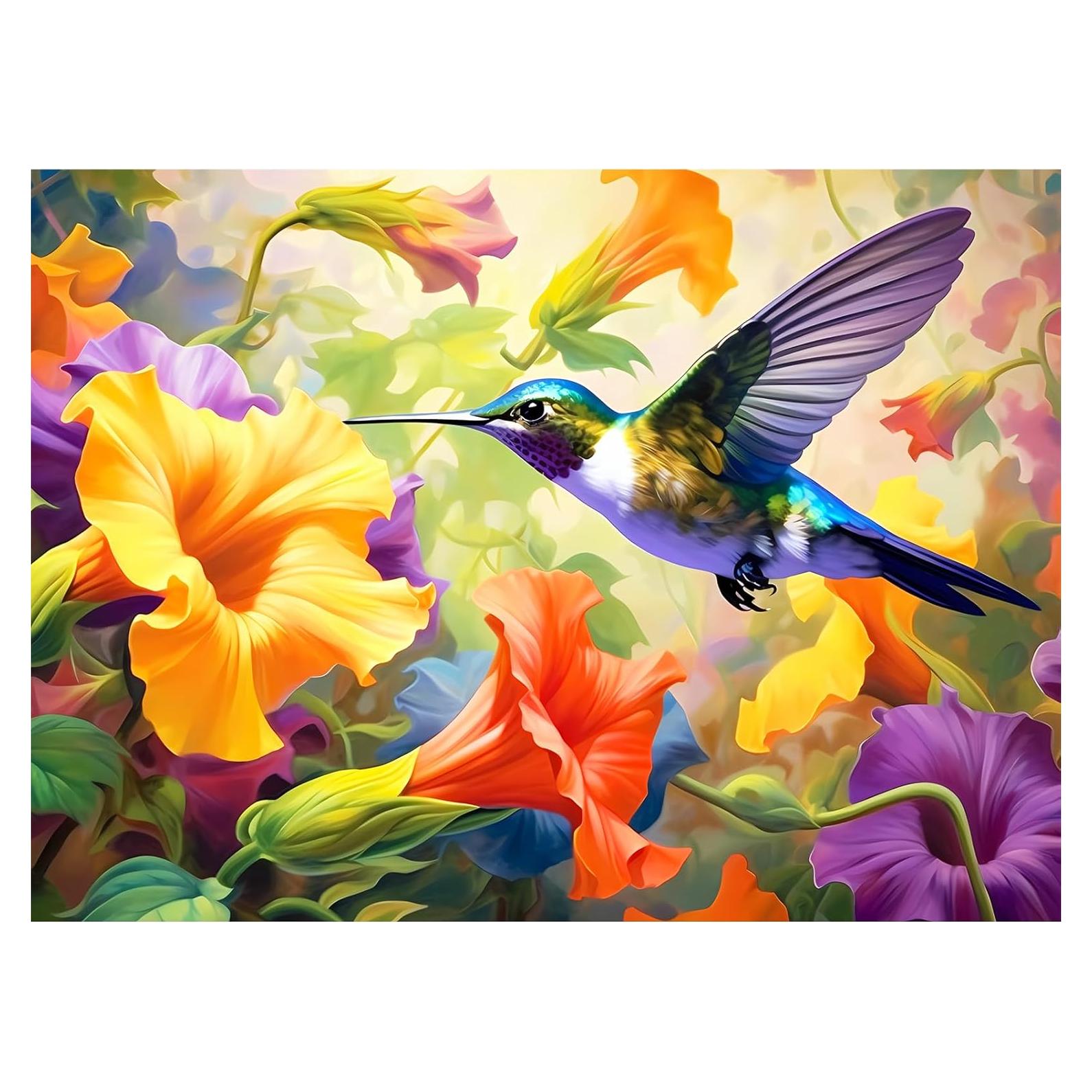 Rompecabezas 500 Piezas VOLUVOLU Jirafa y Colibrí