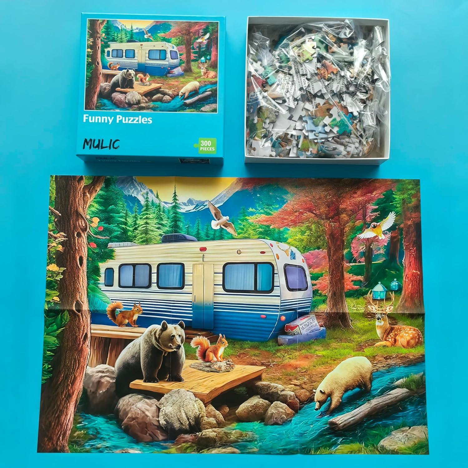 Rompecabezas 300 Piezas MuminUS Aventura Oso Bosque 53x38cm