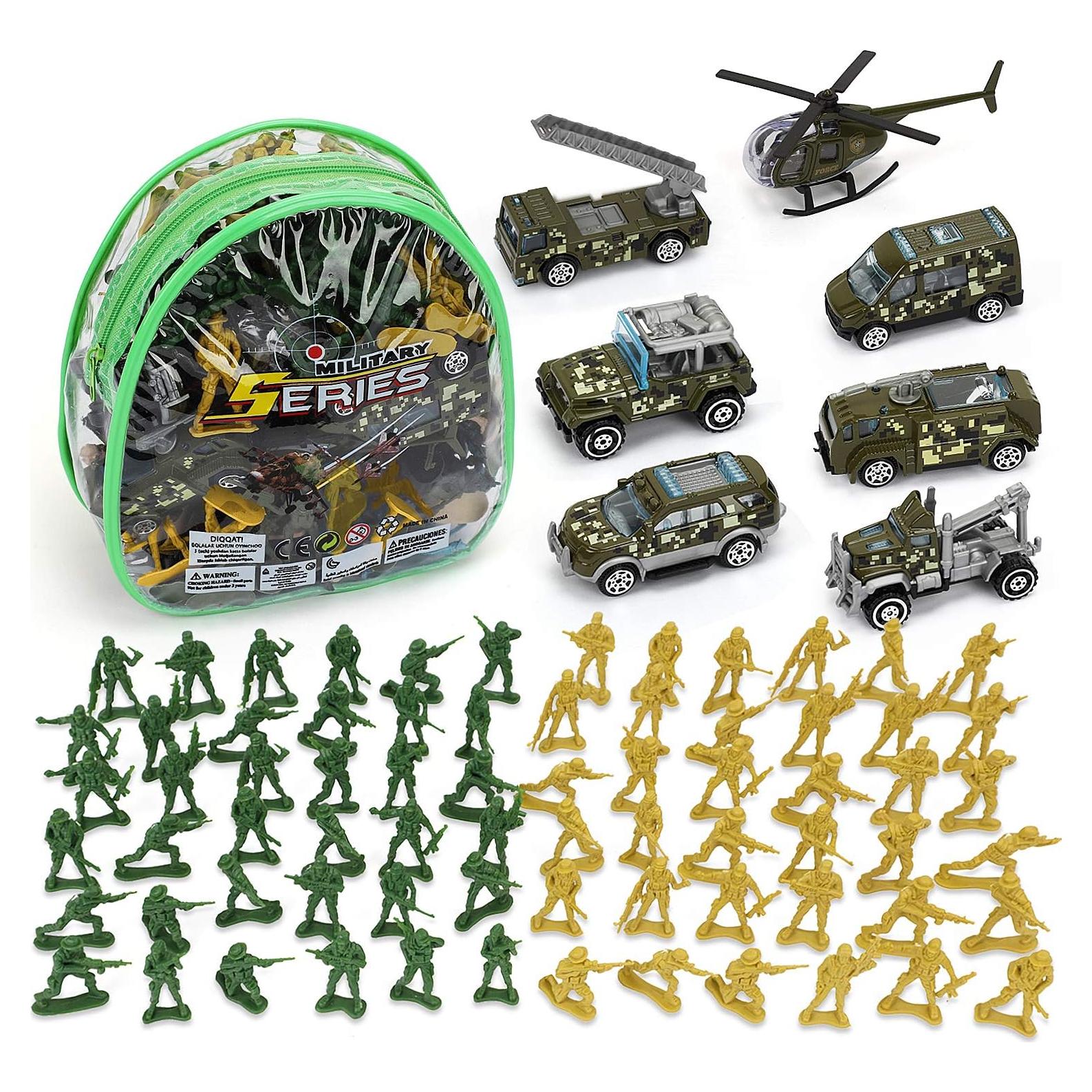 Set de Soldados de Juguete TOY Life con Helicóptero 16x6.5cm