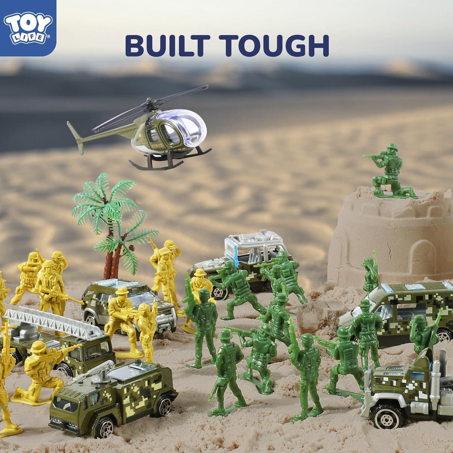 Set de Soldados de Juguete TOY Life con Helicóptero 16x6.5cm
