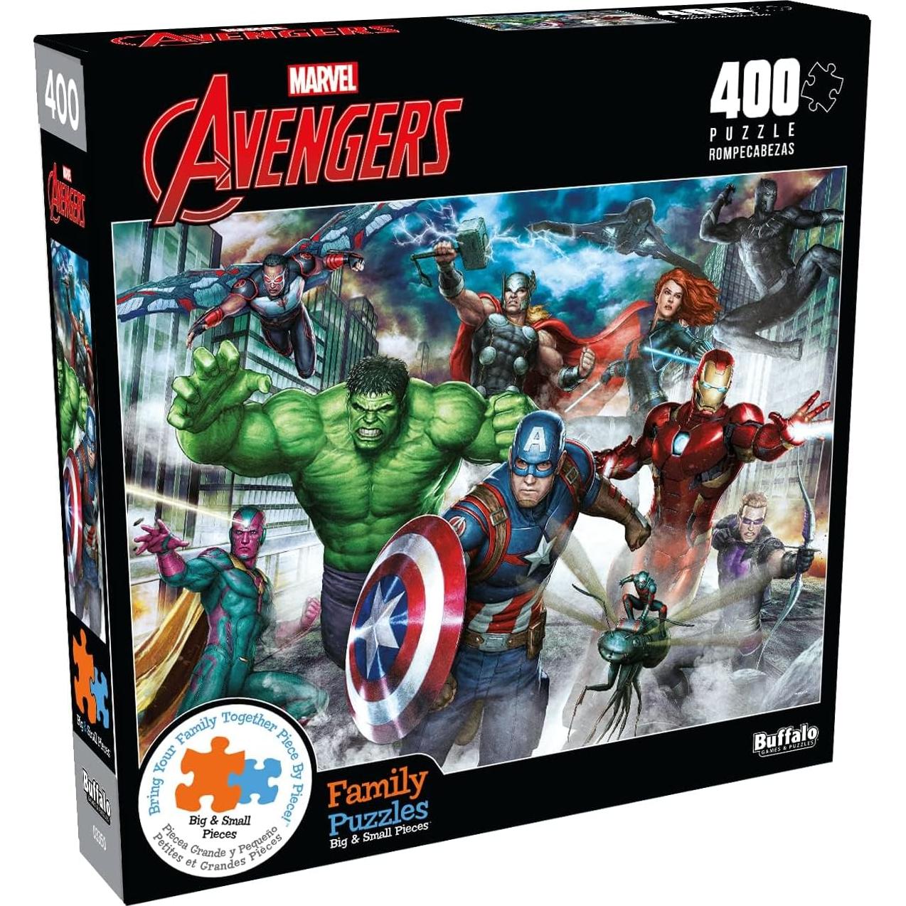 Rompecabezas 400 Piezas Marvel Avengers Buffalo Games 54x38 cm