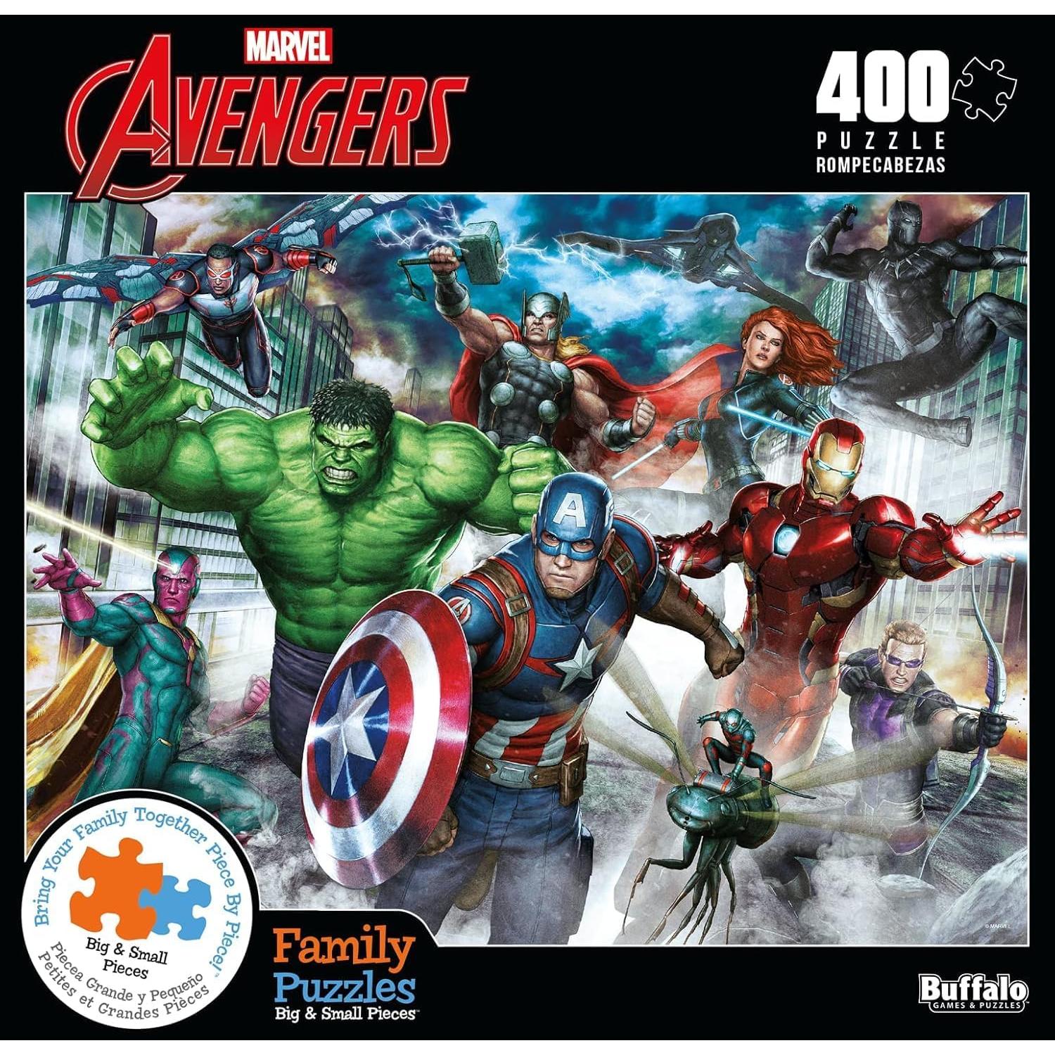 Rompecabezas 400 Piezas Marvel Avengers Buffalo Games 54x38 cm