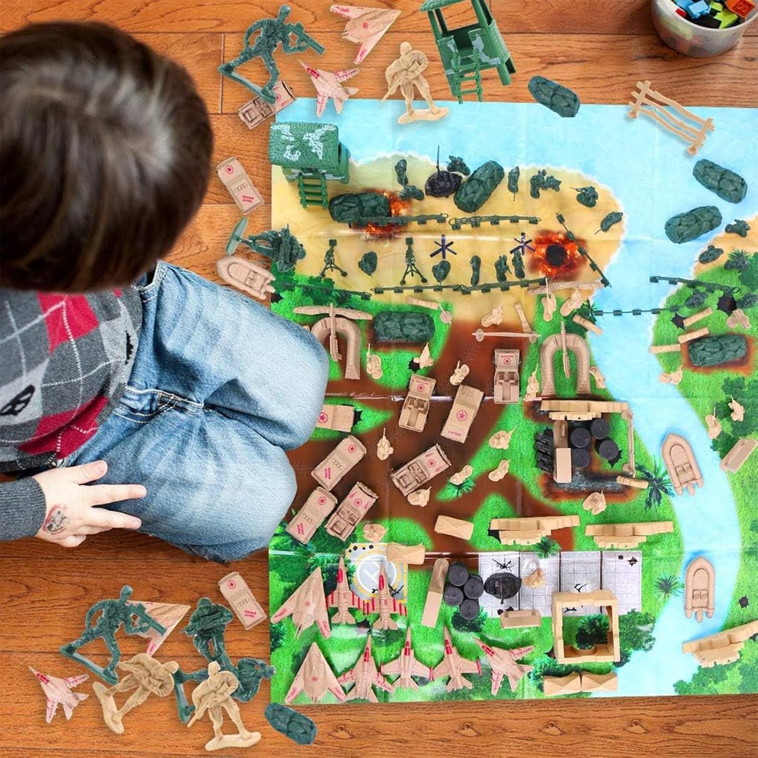 Conjunto de Soldados de Juguete 3 Nutrias 120PCS