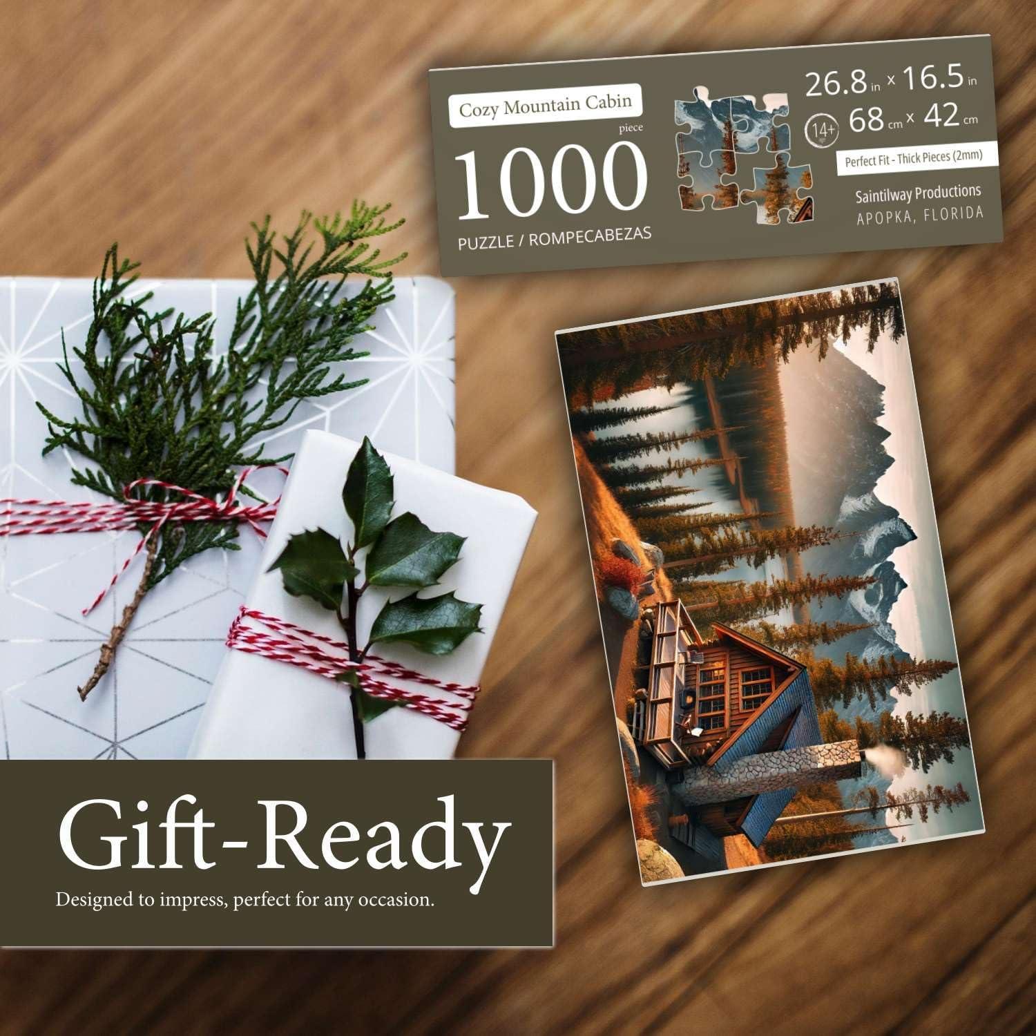 Rompecabezas 1000 Piezas Saintilway Cabaña de Montaña