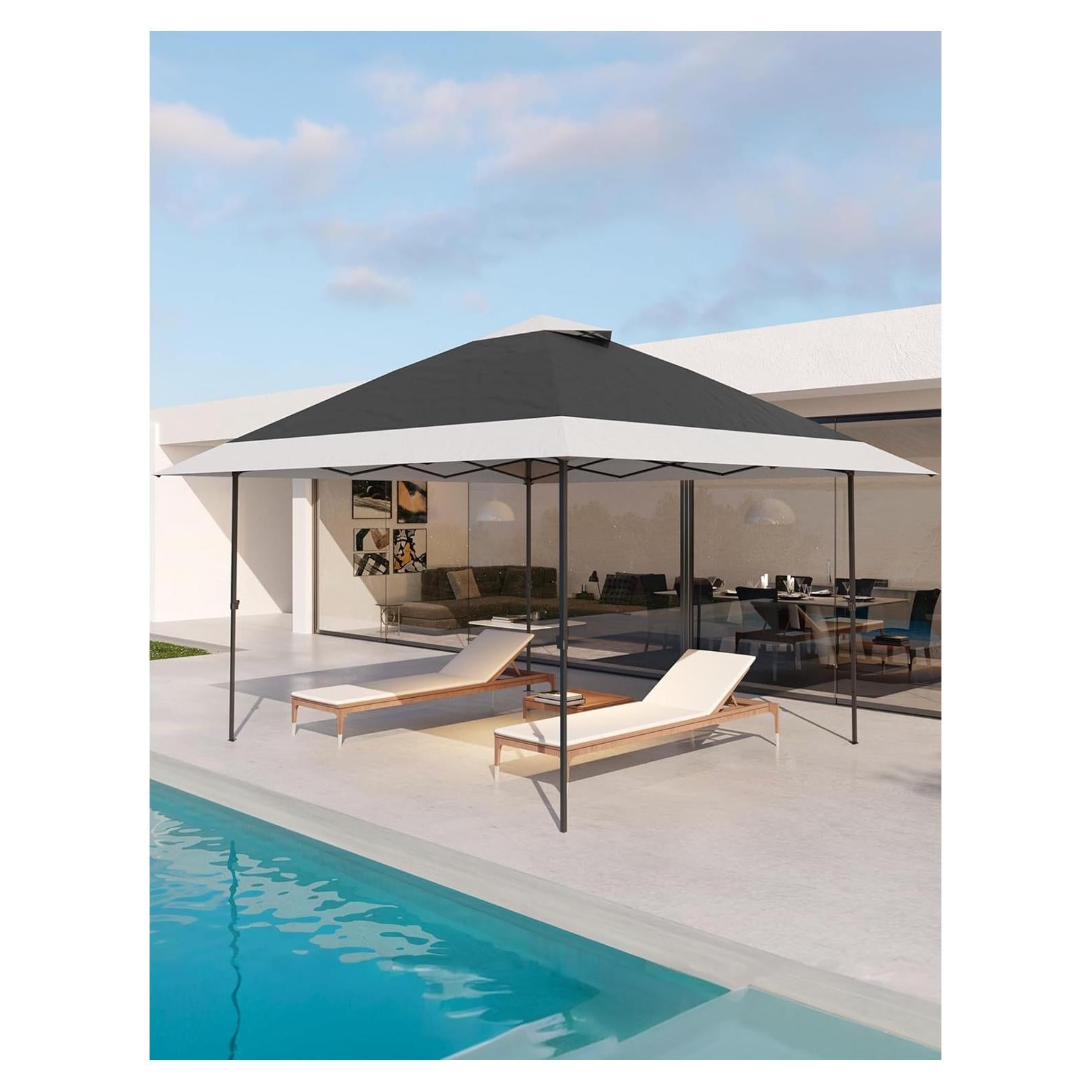 Gazebo Pop Up PeakPursuit 3.96x3.96m Gris con Mosquitera