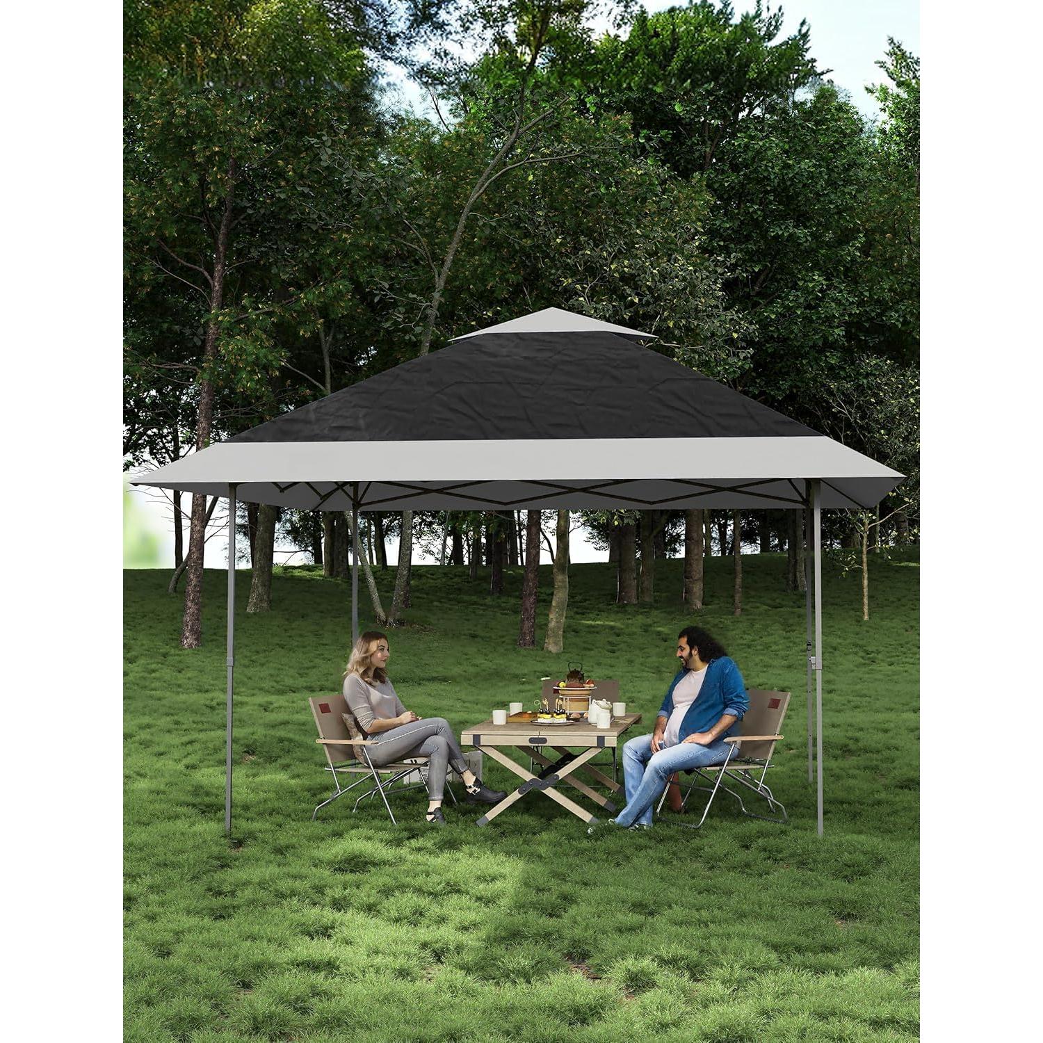 Gazebo Pop Up PeakPursuit 3.96x3.96m Gris con Mosquitera