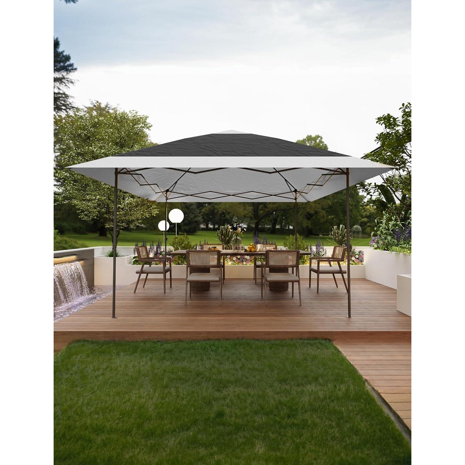 Gazebo Pop Up PeakPursuit 3.96x3.96m Gris con Mosquitera