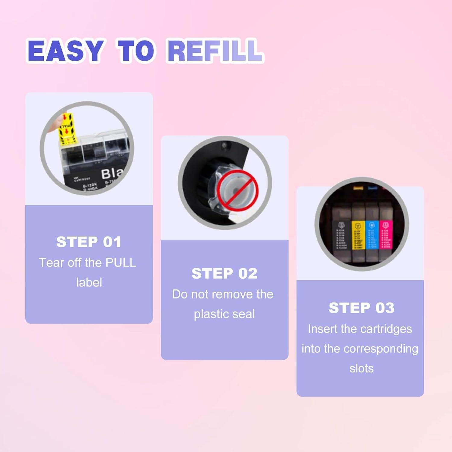 Cartuchos de tinta JoyPrinting LC75 compatibles Brother - 8 unidades