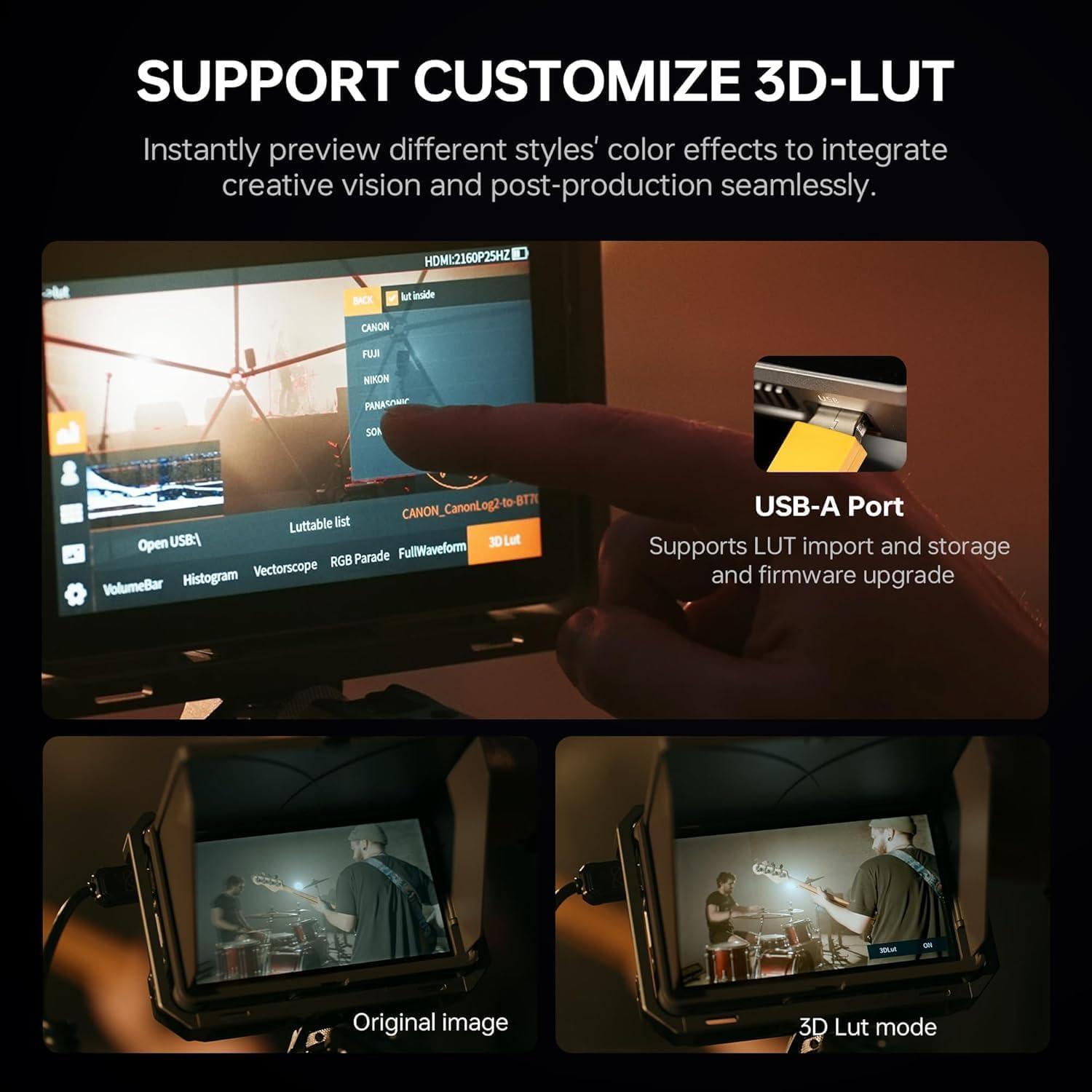 Monitor de Campo VILTROX DX-3 6" 2000nits HD 1920x1080