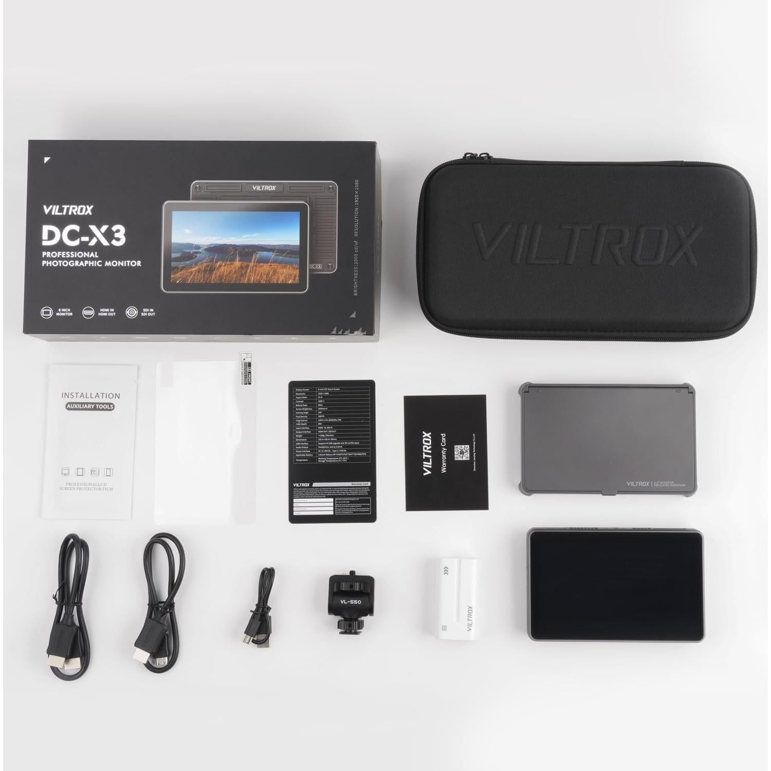 Monitor de Campo VILTROX DX-3 6" 2000nits HD 1920x1080