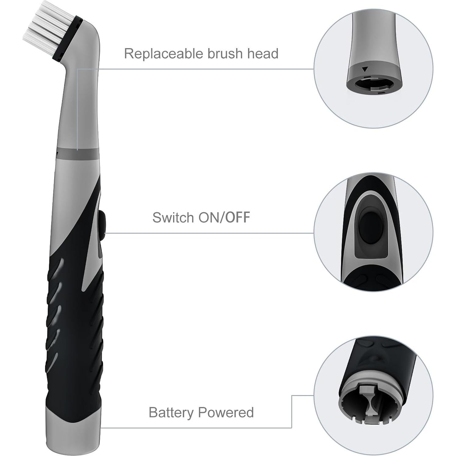 Cepillo Eléctrico Soaring 4 en 1 Inalámbrico para Limpieza