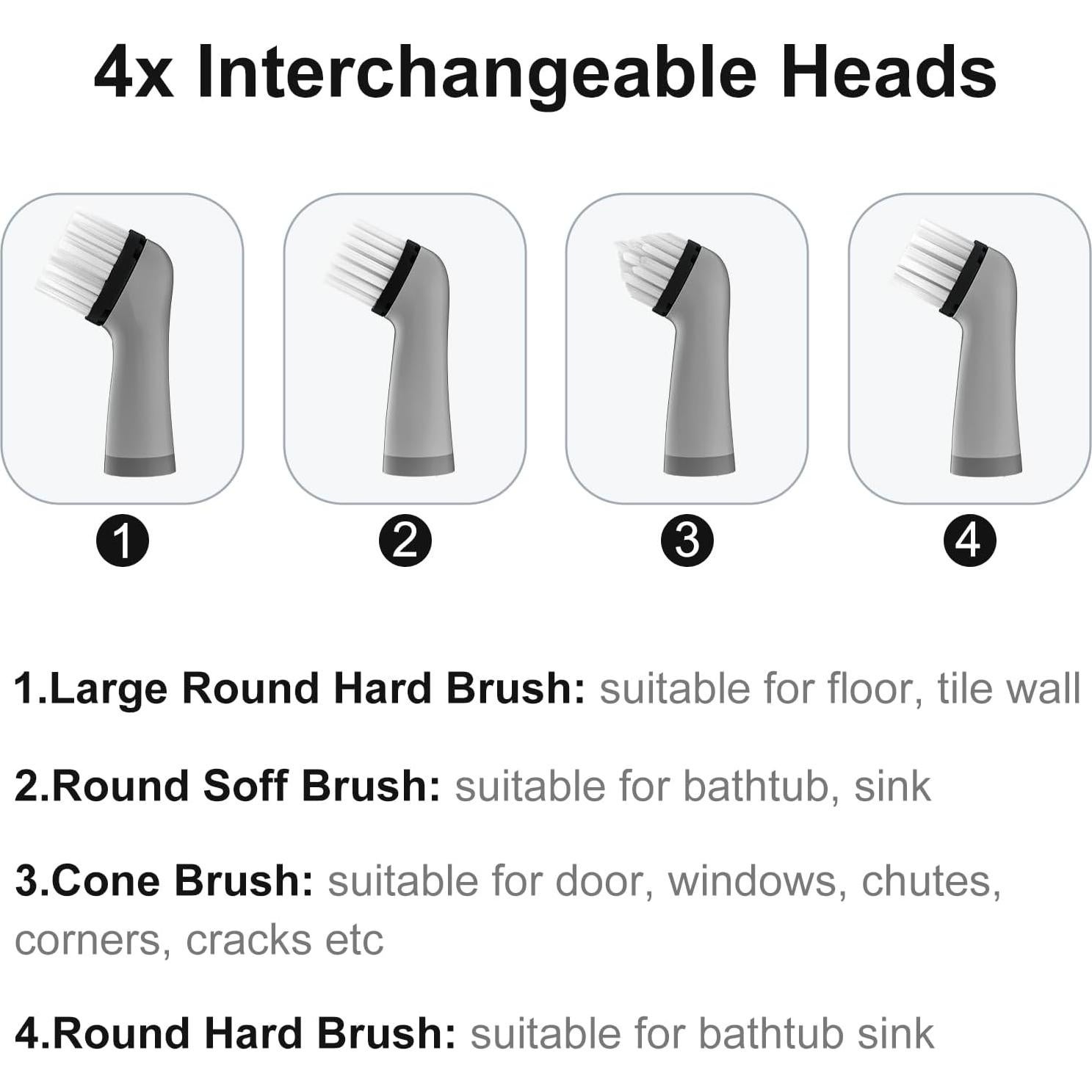 Cepillo Eléctrico Soaring 4 en 1 Inalámbrico para Limpieza