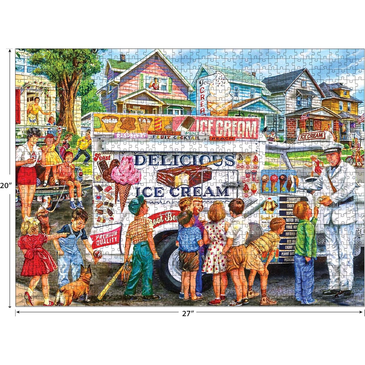 Rompecabezas 1000 Piezas RoseArt Día del Camión de Helados