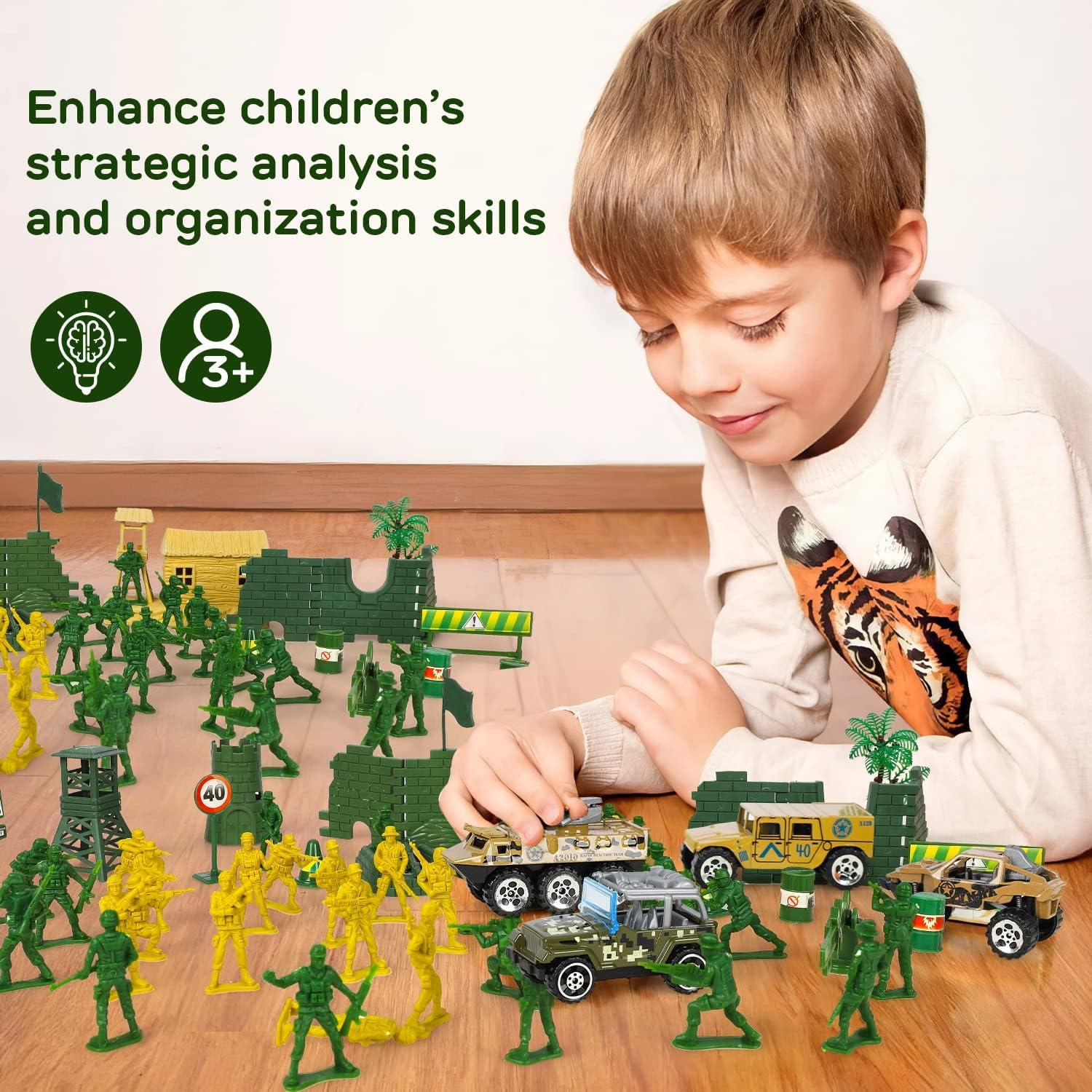 Set de Soldados de Juguete TOY Life 95 Piezas Militar