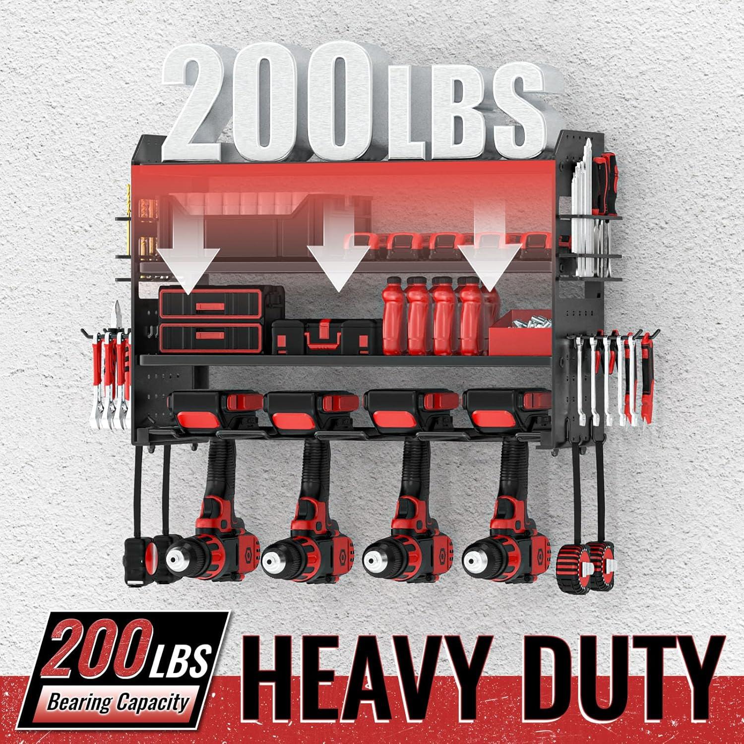 Organizador de Herramientas VeyFolzin.st Montaje en Pared 4 Soportes