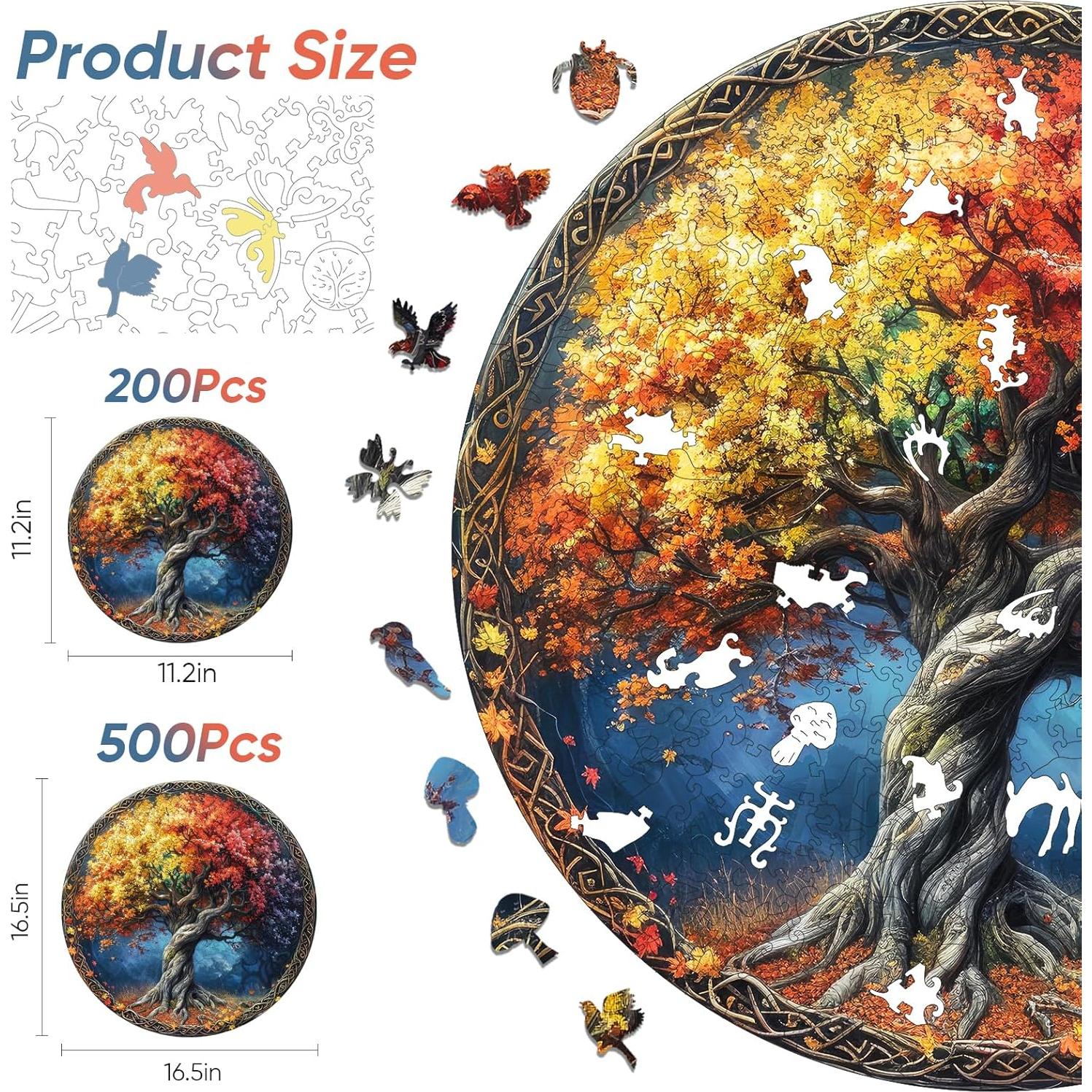 Rompecabezas de Madera MYS A·U·R Árbol de la Vida 200 Piezas