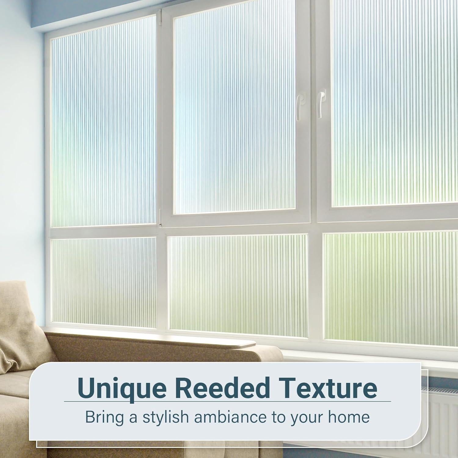 Película de Privacidad Rabbitgoo Estriada 44.5x199.5cm Vinilo