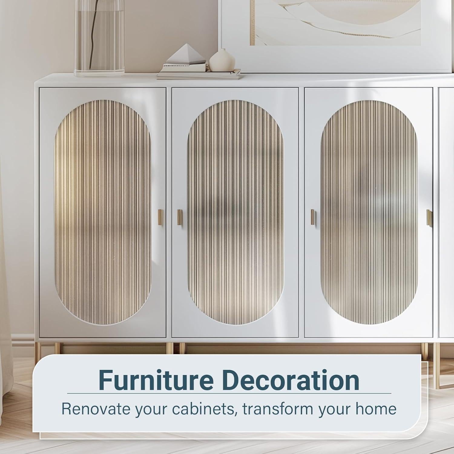 Película de Privacidad Rabbitgoo Estriada 44.5x199.5cm Vinilo