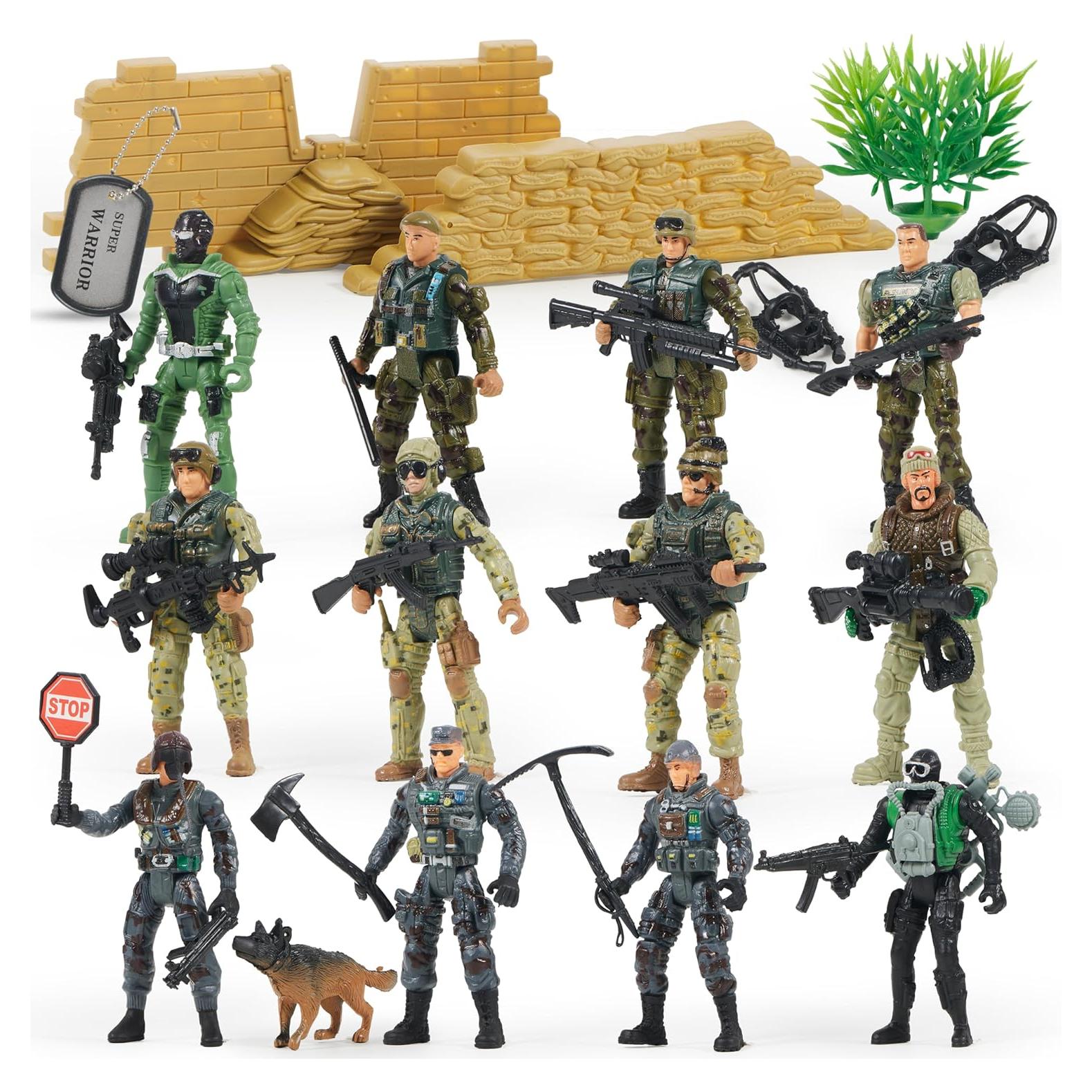 Juego de Soldados Militares JOYIN 12 Figuras 10 cm