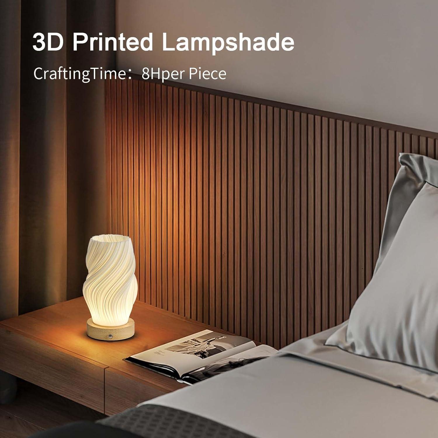 Lámpara de Mesa Recargable SisiHokai - 3 Temperaturas, 2 Unidades