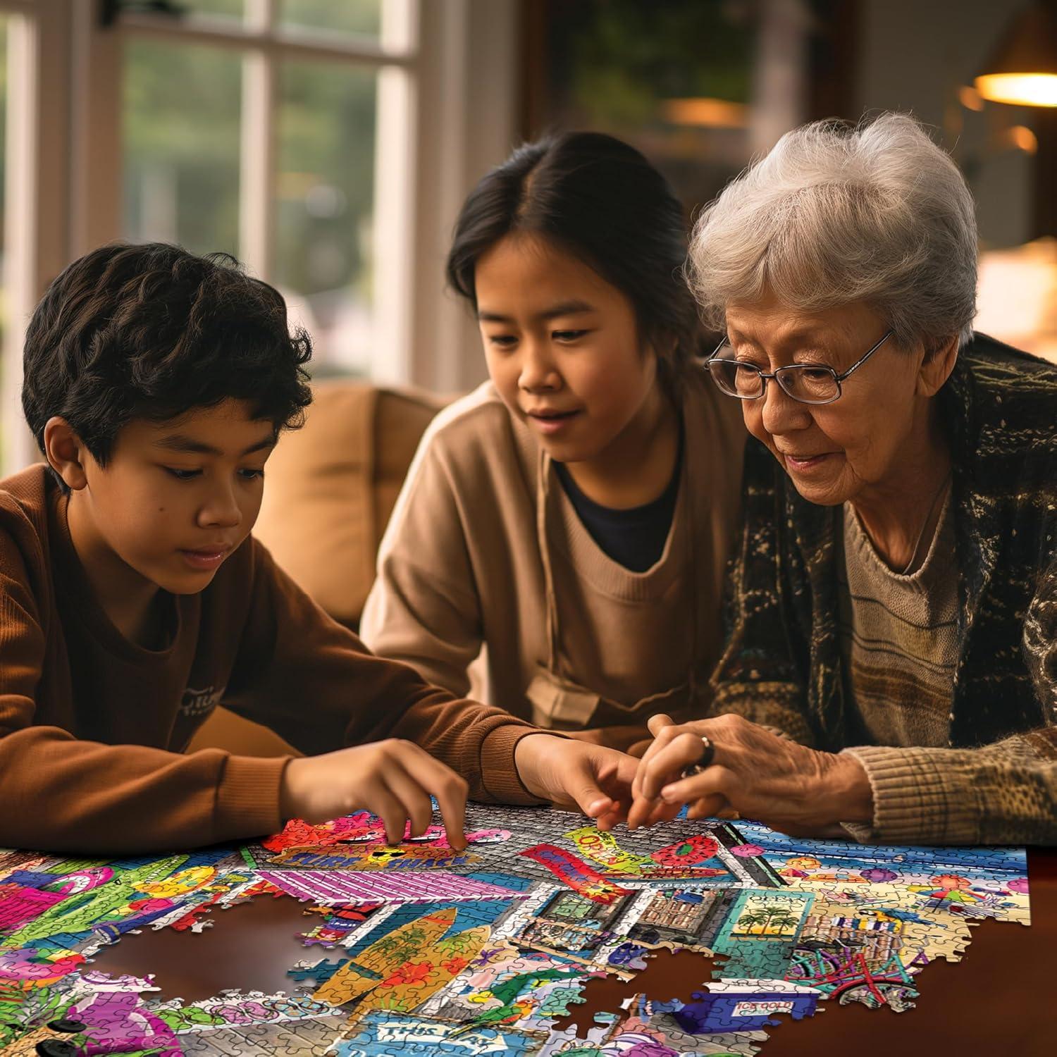 Rompecabezas 1000 Piezas White Mountain Surf Shack Playa