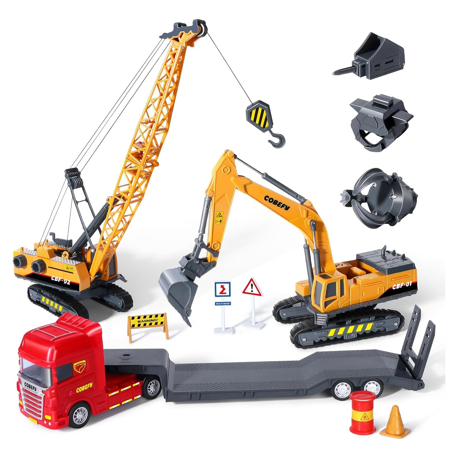 Juego de Construcción Funchill Grúa y Excavadora 20 cm