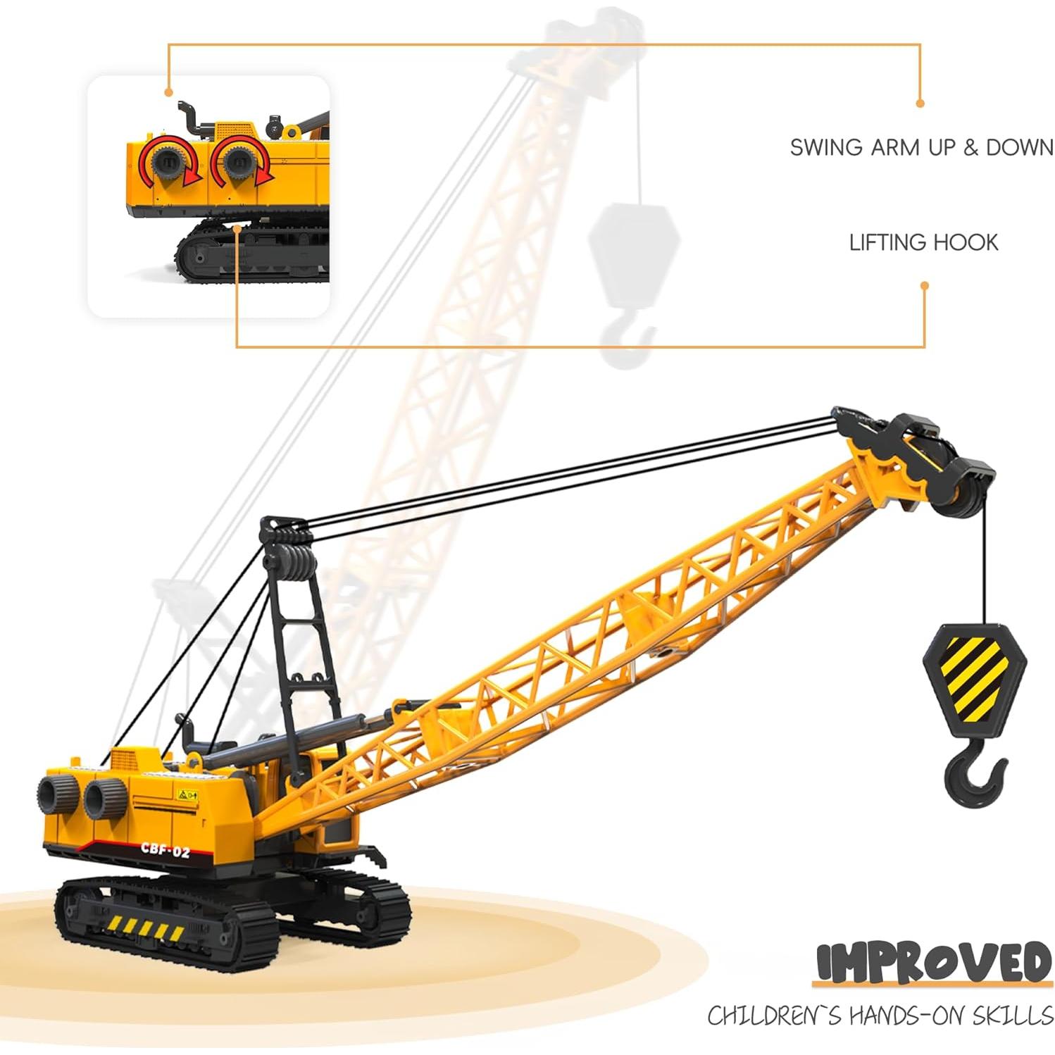 Juego de Construcción Funchill Grúa y Excavadora 20 cm