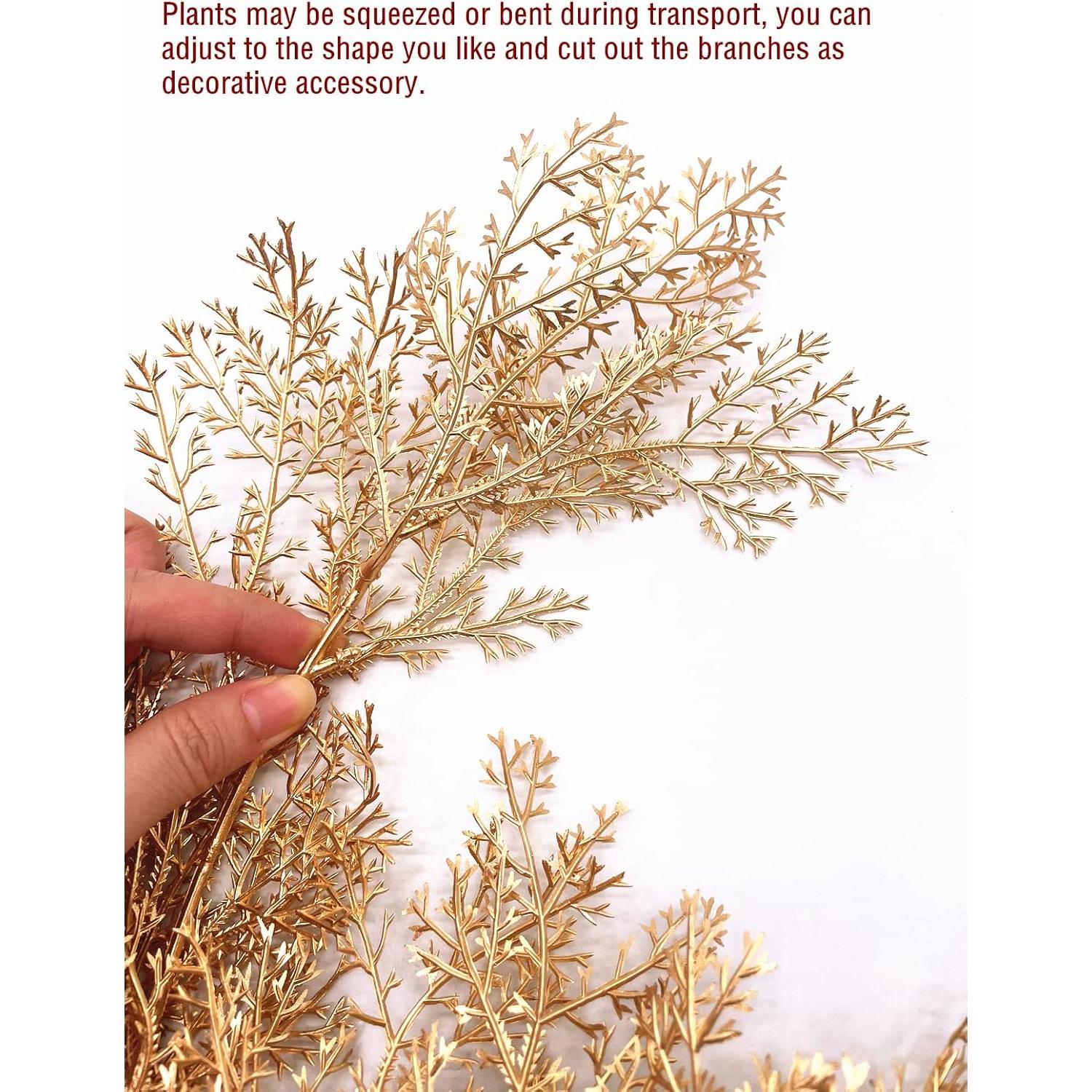 Plantas Artificiales PASYOU 76 cm Cuernos Dorados - 2 Unidades