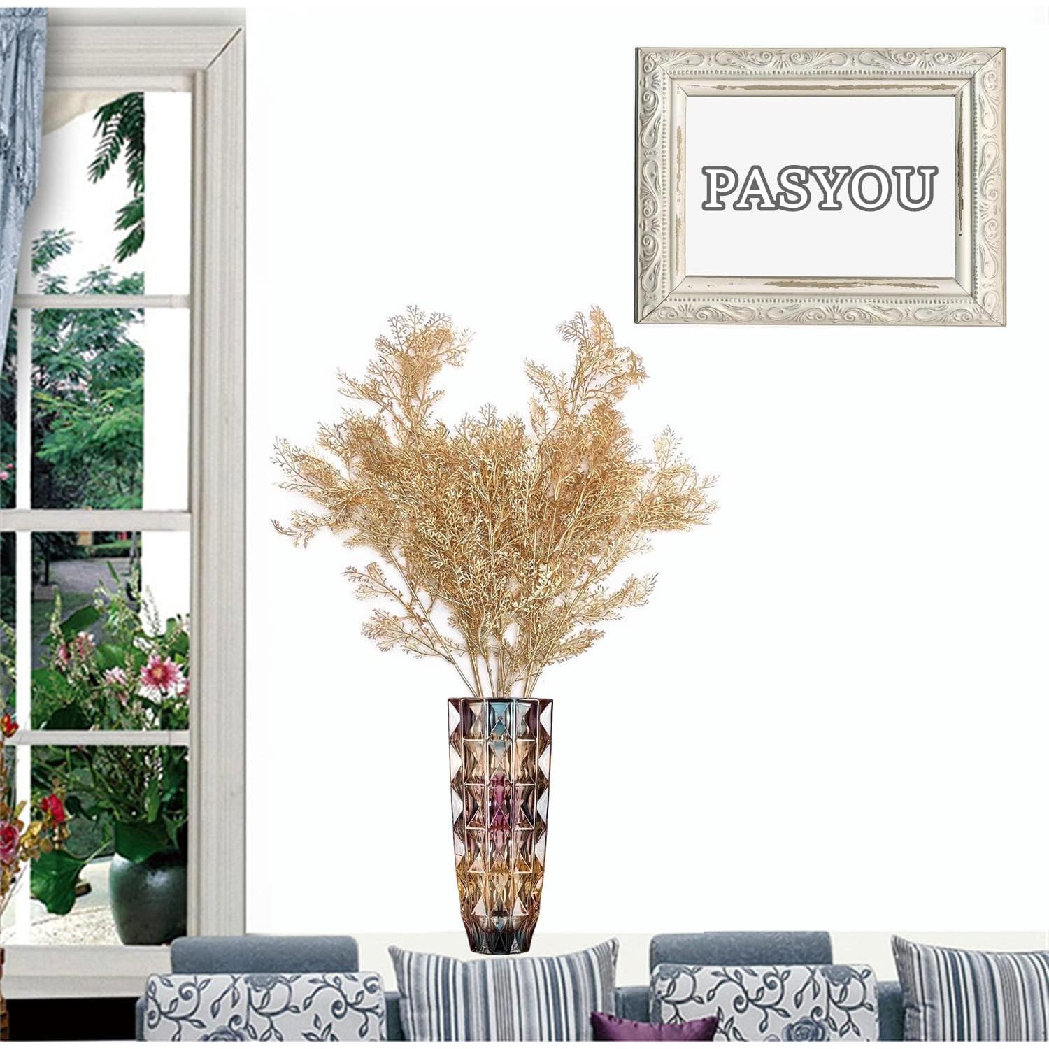 Plantas Artificiales PASYOU 76 cm Cuernos Dorados - 2 Unidades