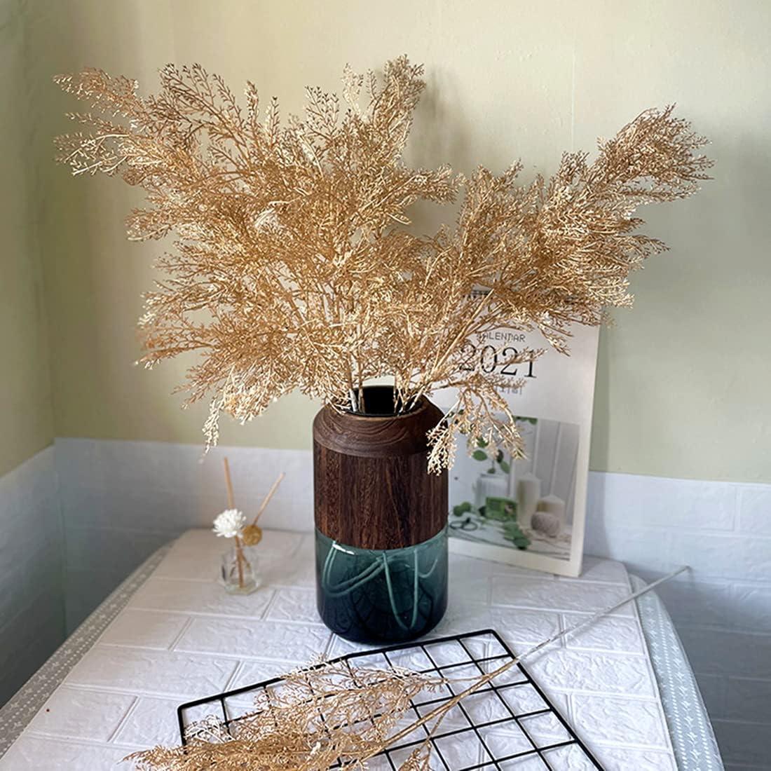 Plantas Artificiales PASYOU 76 cm Cuernos Dorados - 2 Unidades