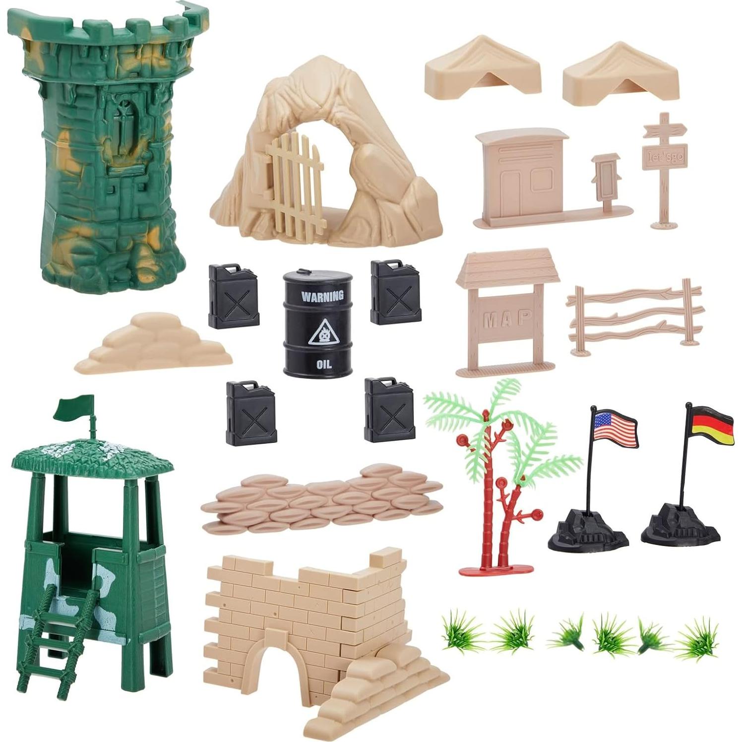 Juego de Soldados de Plástico Juvale - 100 Piezas Militares