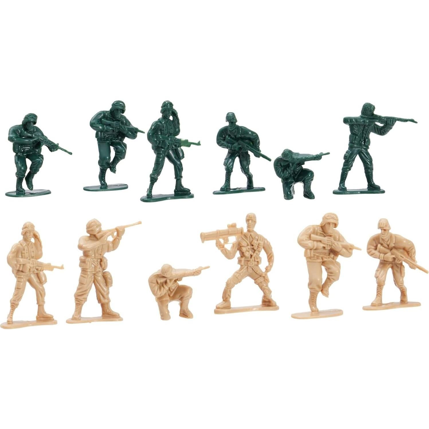 Juego de Soldados de Plástico Juvale - 100 Piezas Militares