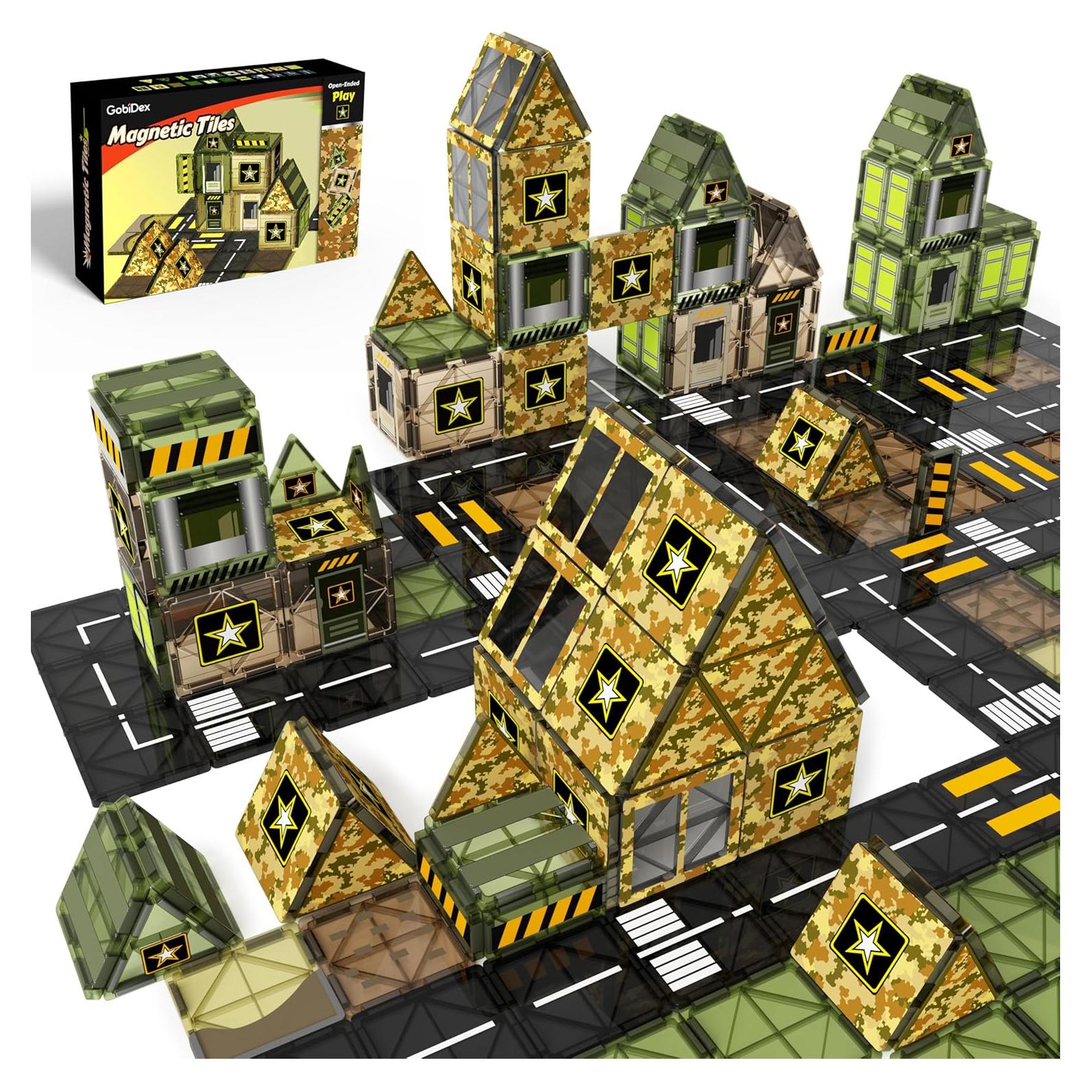 Set de Azulejos Magnéticos GobiDex Ejército 48 Piezas