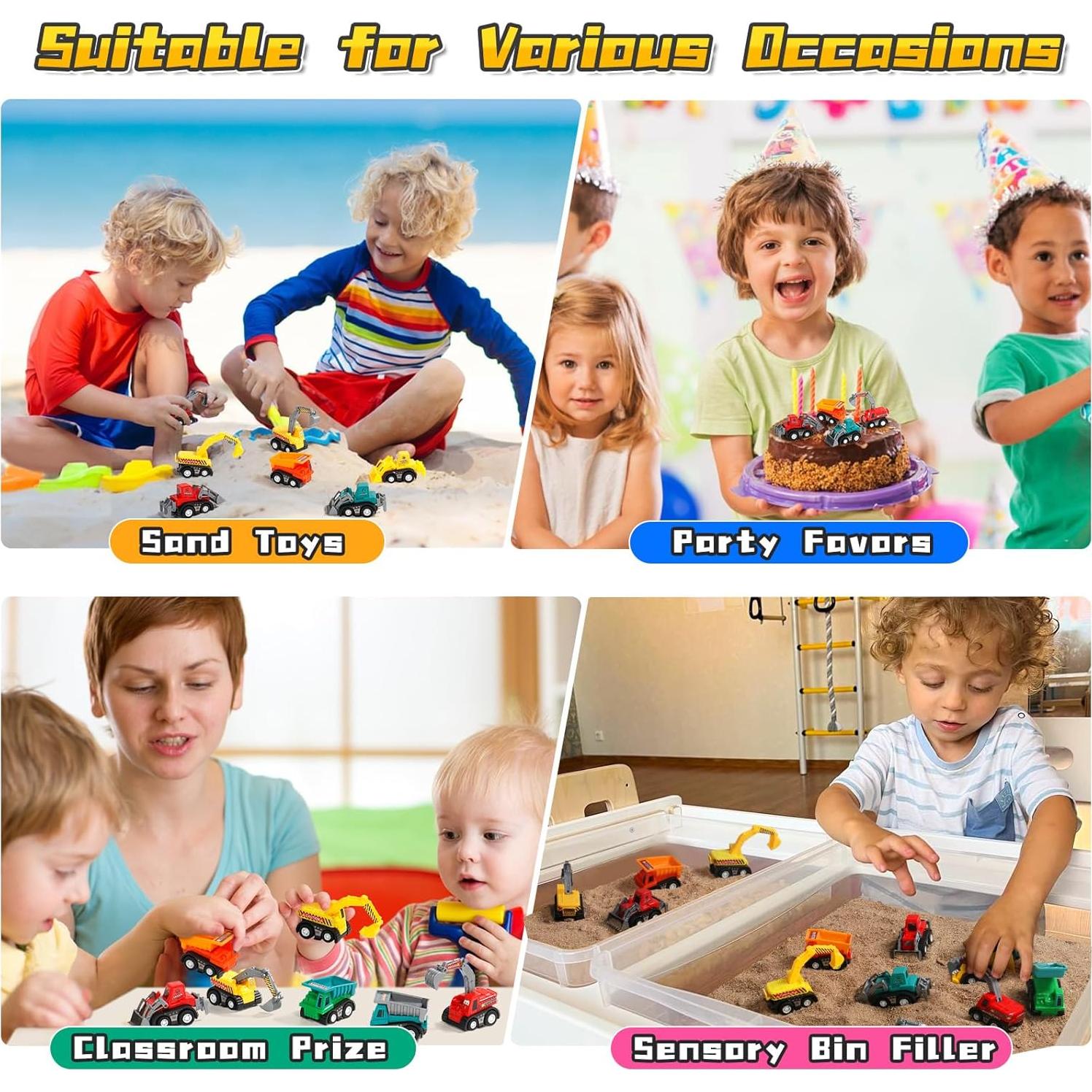 Juguetes de Construcción Fajiabao 9 Coches para Niños 3+