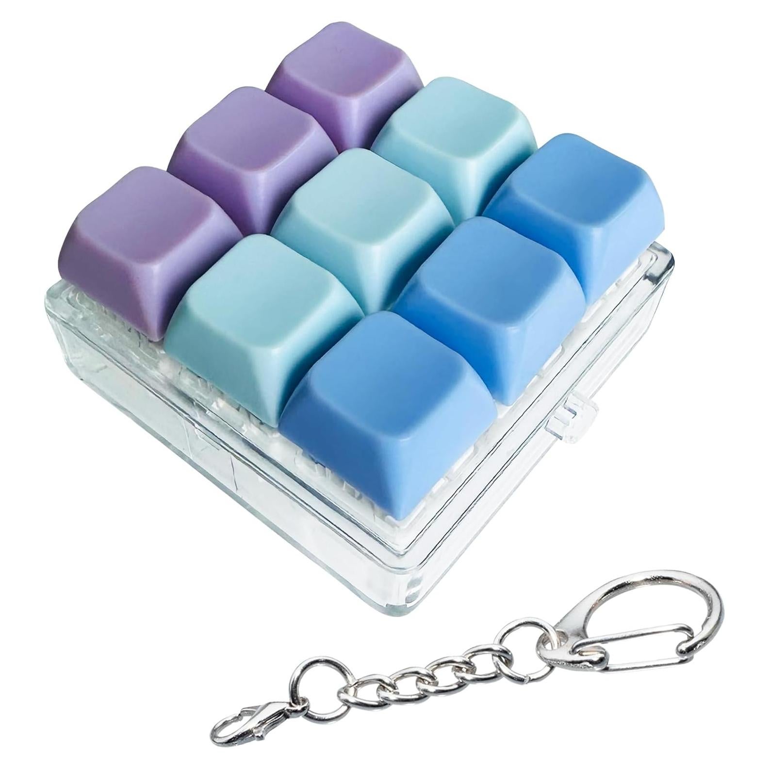 Juguete Antiestrés de Teclado 9-en-1 XiawaLangzhuo - Azul Púrpura