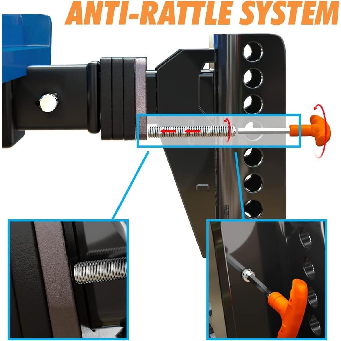Enganche de Remolque Ajustable PSAUTO 20,000 lbs 6" Caída