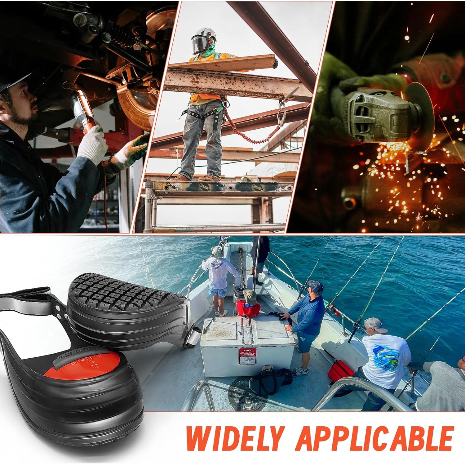 Cubiertas de Zapatos Antideslizantes LionGrip LG08 - Punta de Titanio