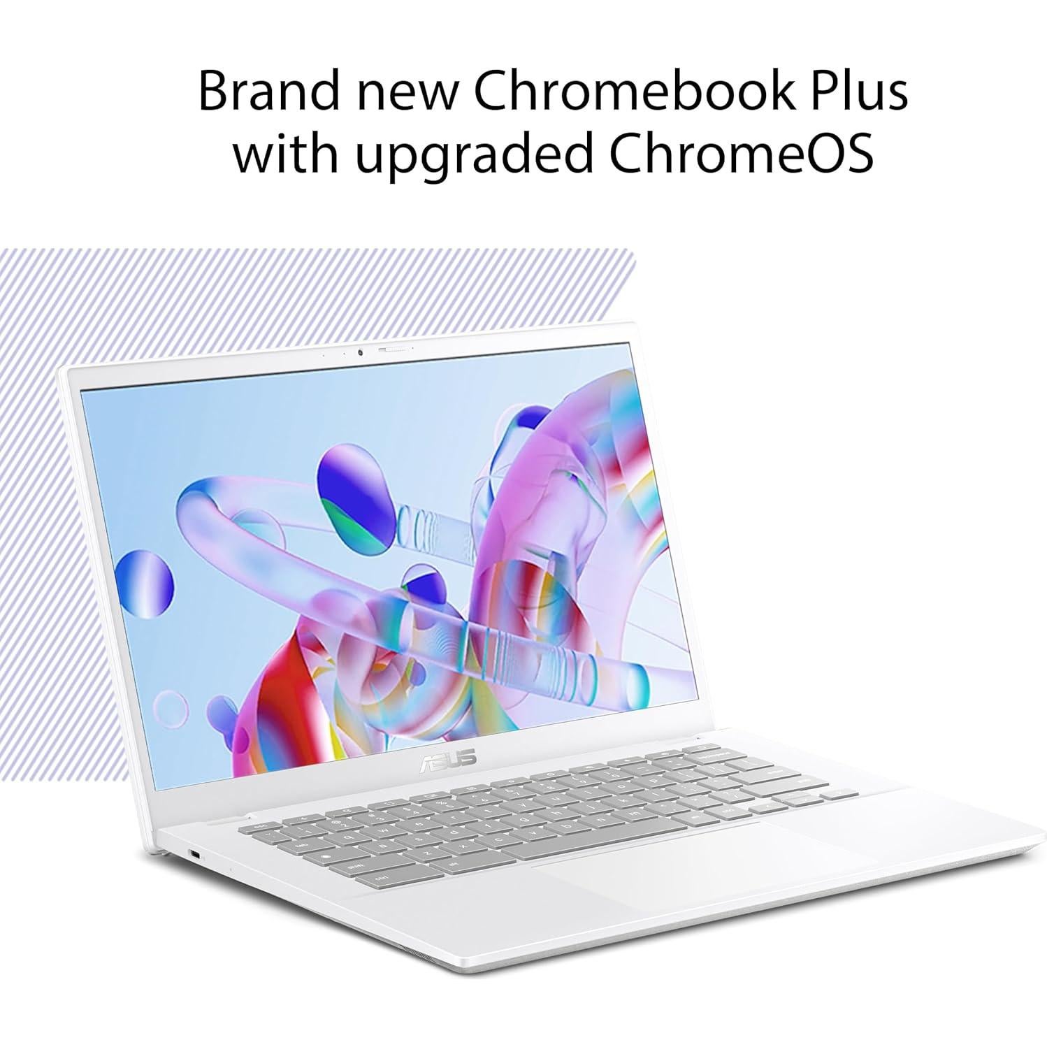 ASUS Chromebook Plus CX34 14" Intel i3 8GB 256GB Blanco
