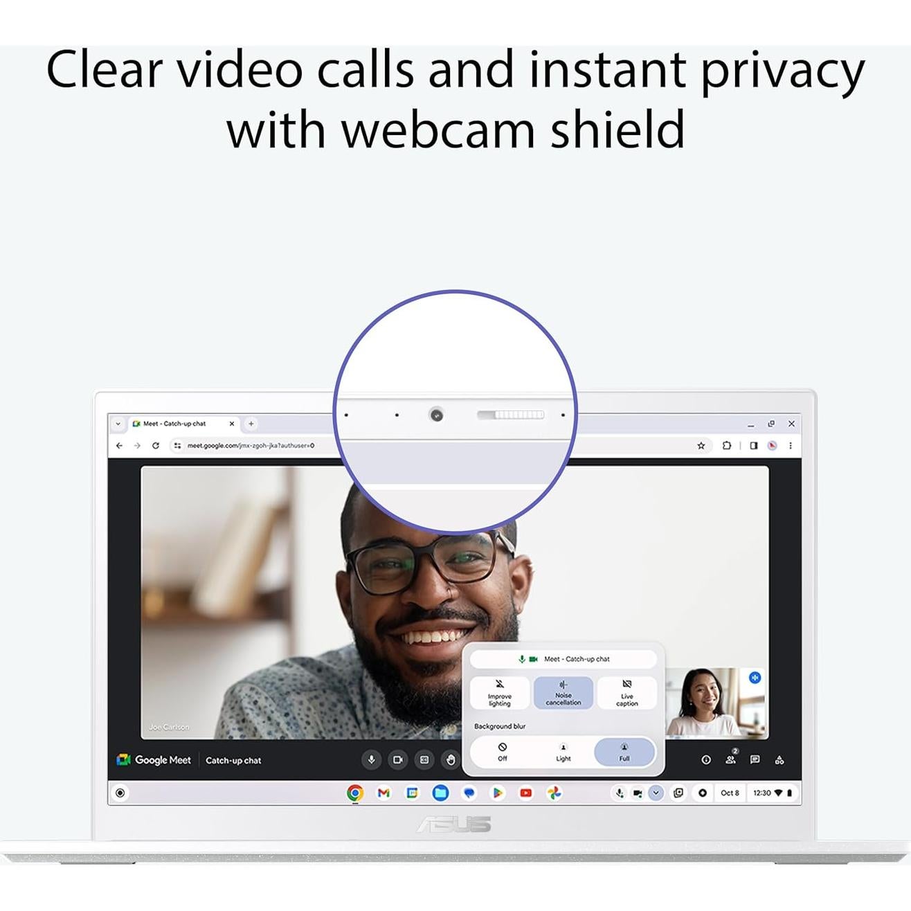 ASUS Chromebook Plus CX34 14" Intel i3 8GB 256GB Blanco