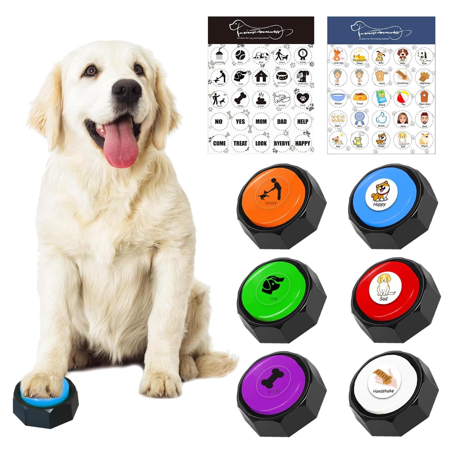 Botones de Comunicación Canina RIBOSY - 6 Pcs Entrenamiento