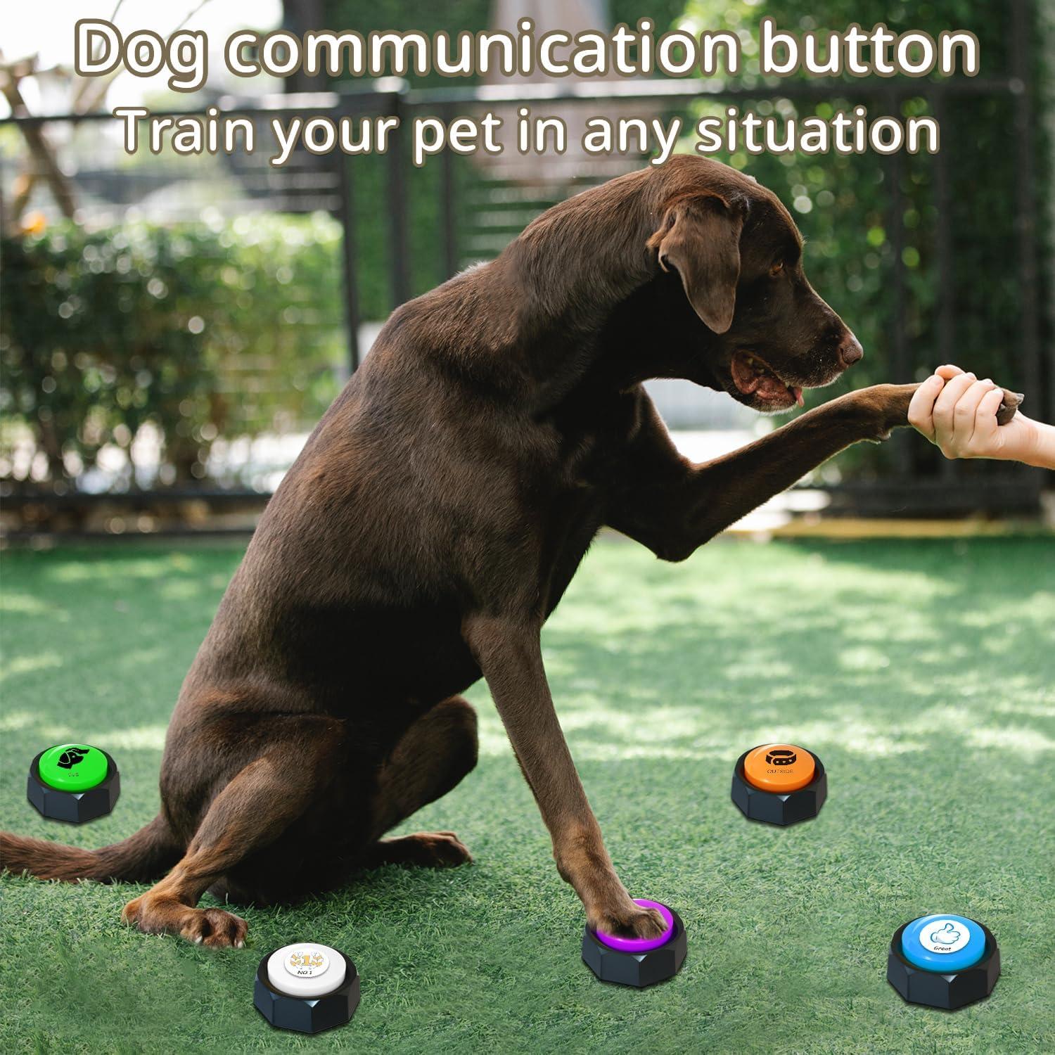 Botones de Comunicación Canina RIBOSY - 6 Pcs Entrenamiento