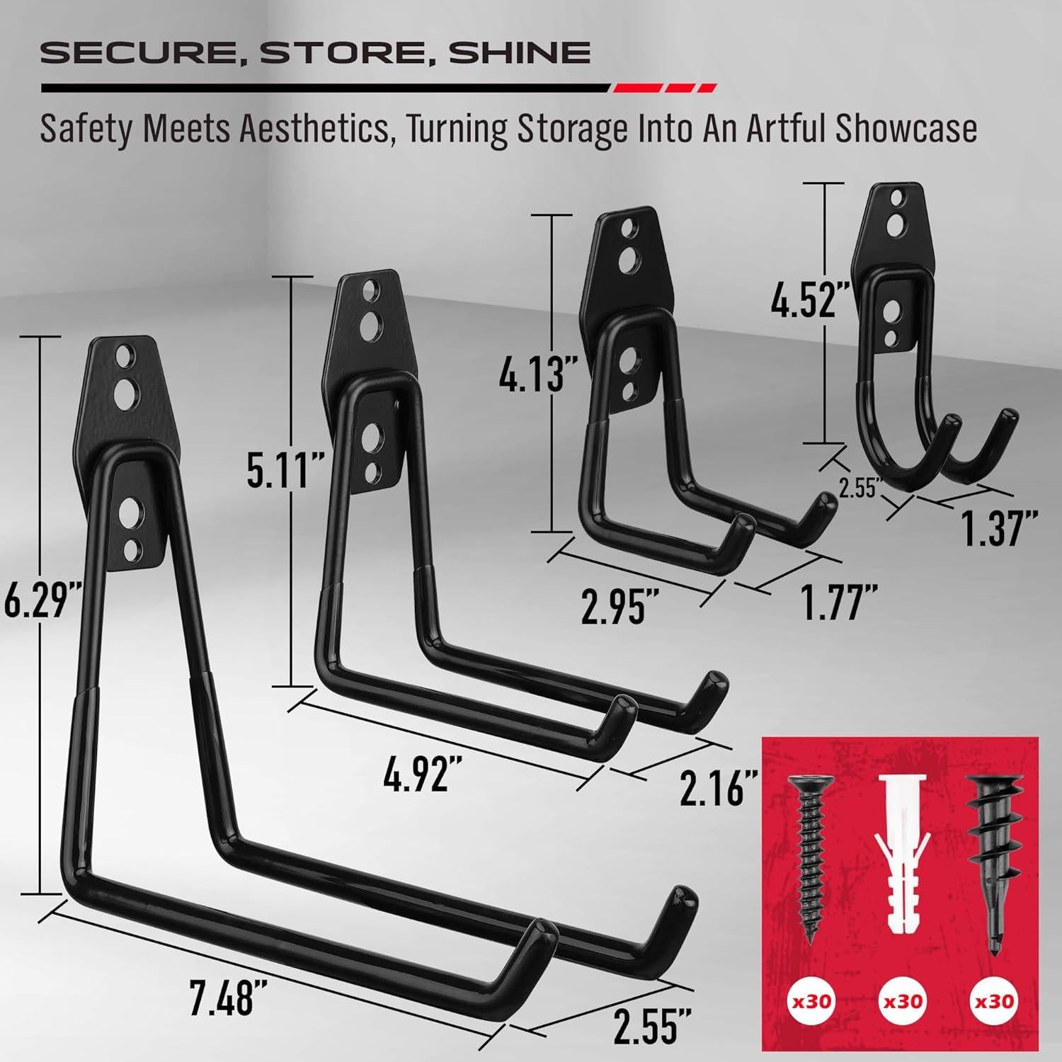 Juego de Ganchos de Almacenamiento SEDY 15PCS Alta Resistencia