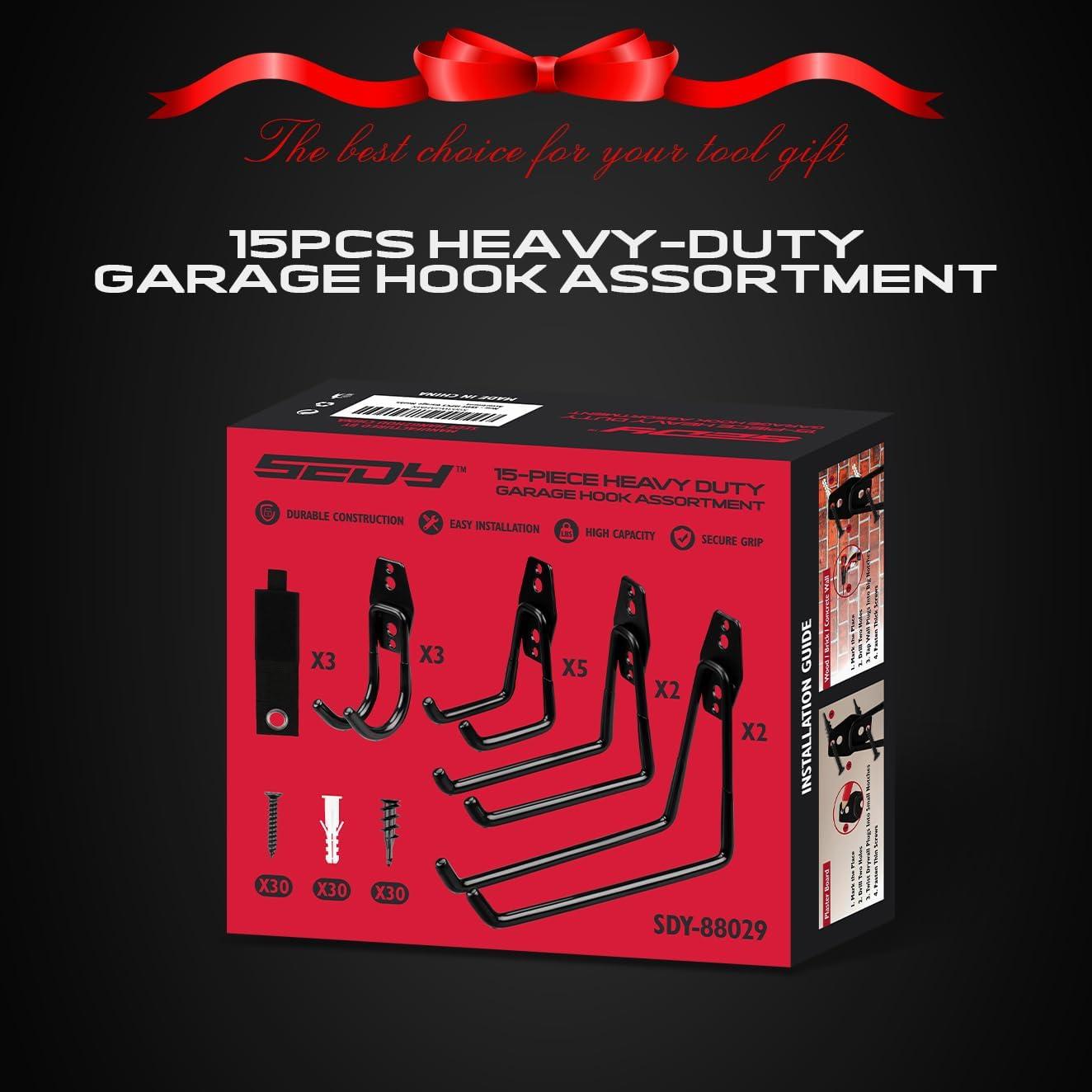 Juego de Ganchos de Almacenamiento SEDY 15PCS Alta Resistencia