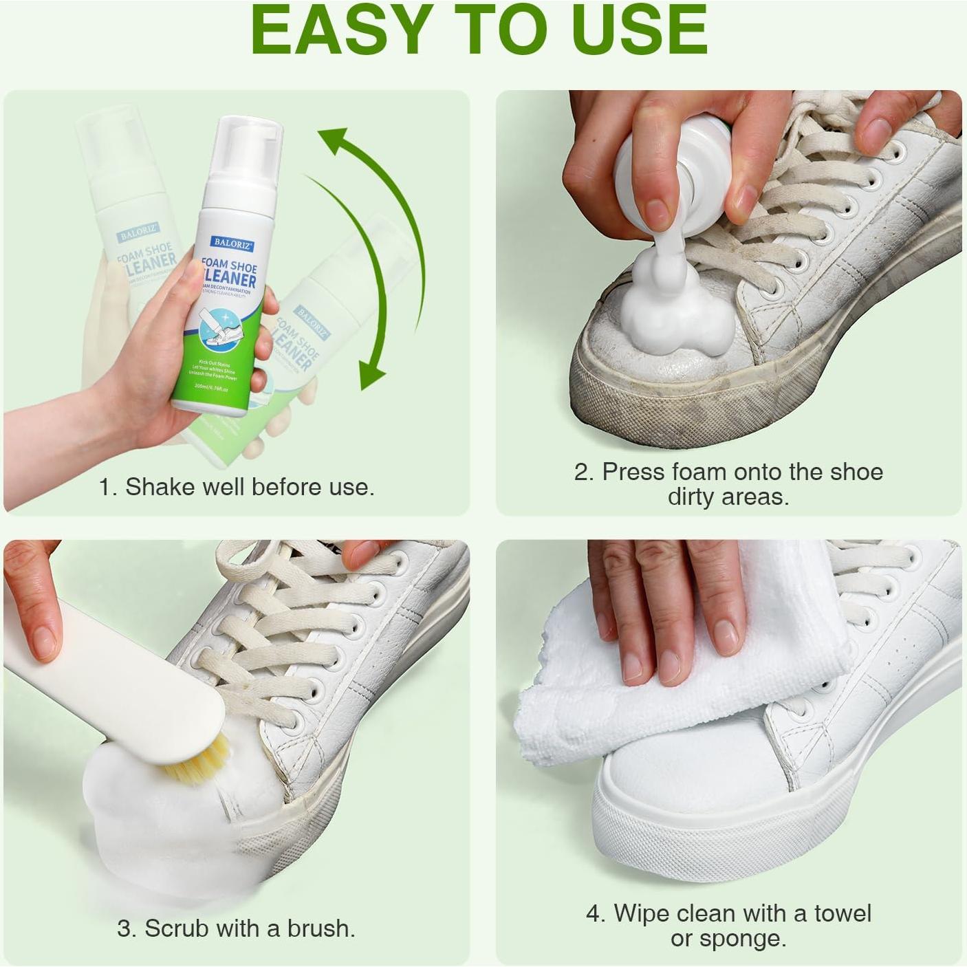 Kit de Limpieza de Zapatos Jiuzuan 200ml con Cepillo y Toalla